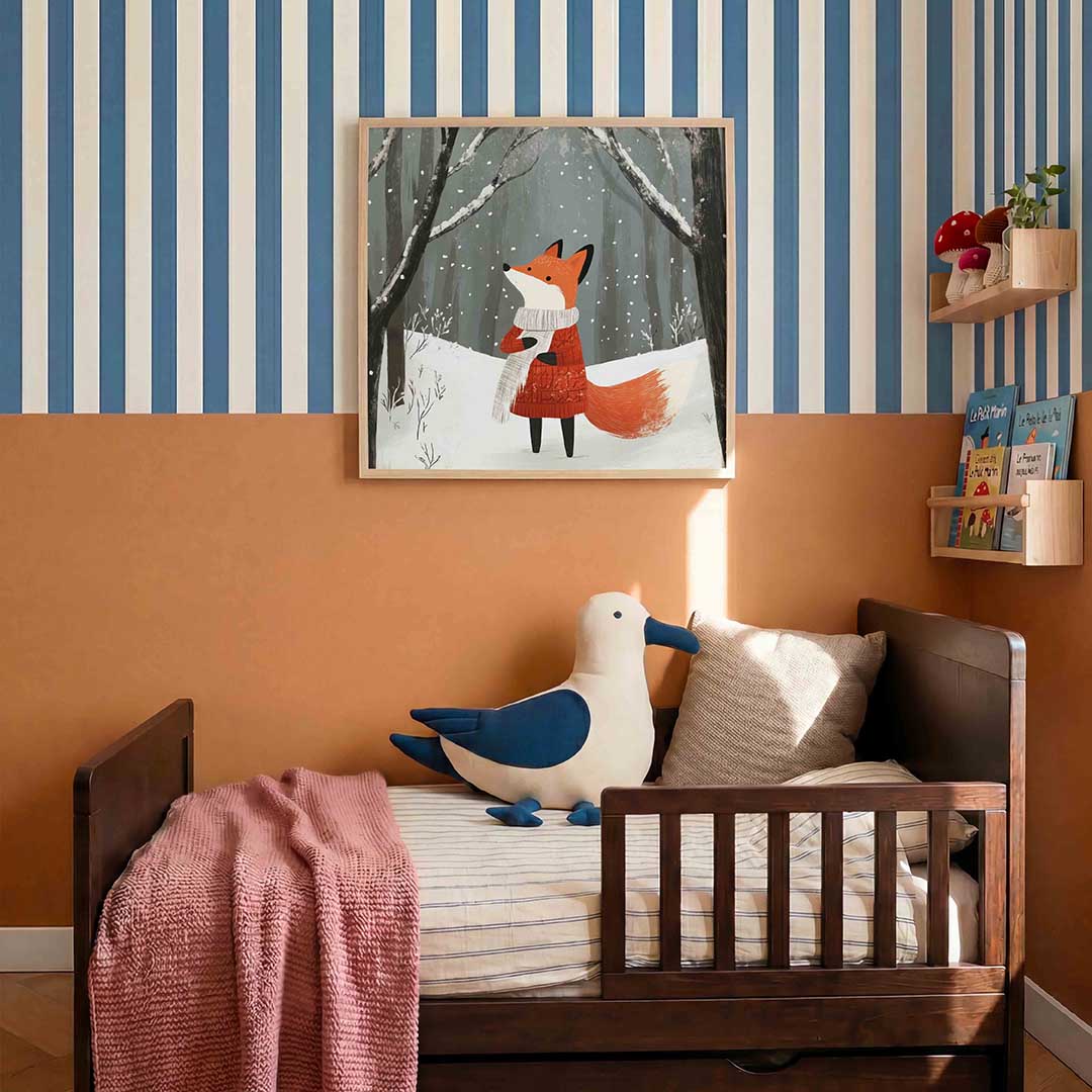 Vos in winterbos Poster