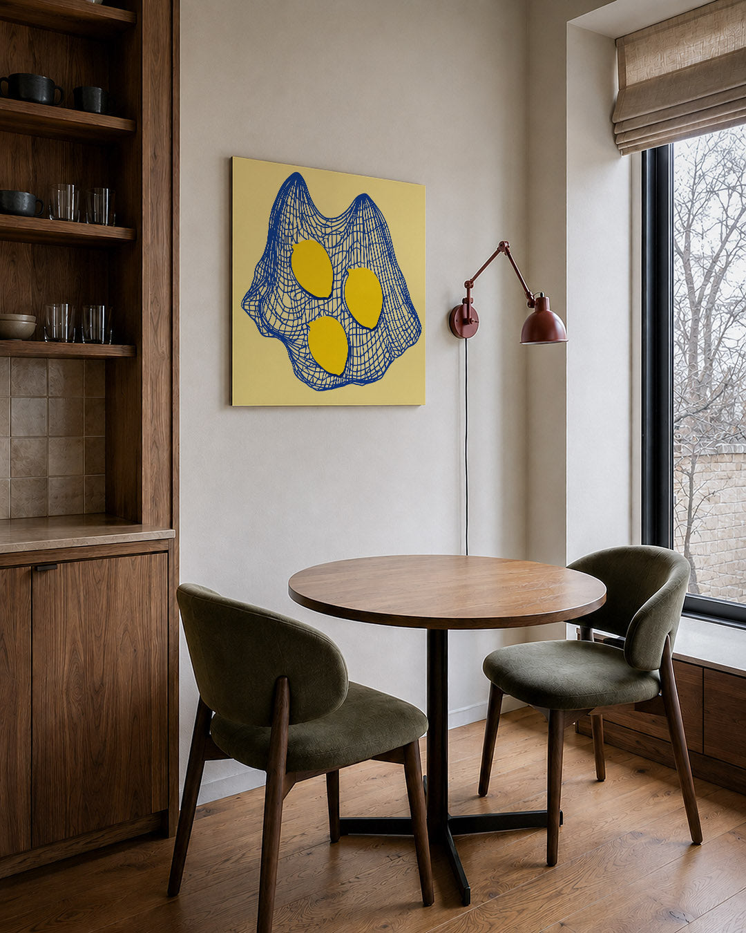 Citroenen in net Kunstwerk