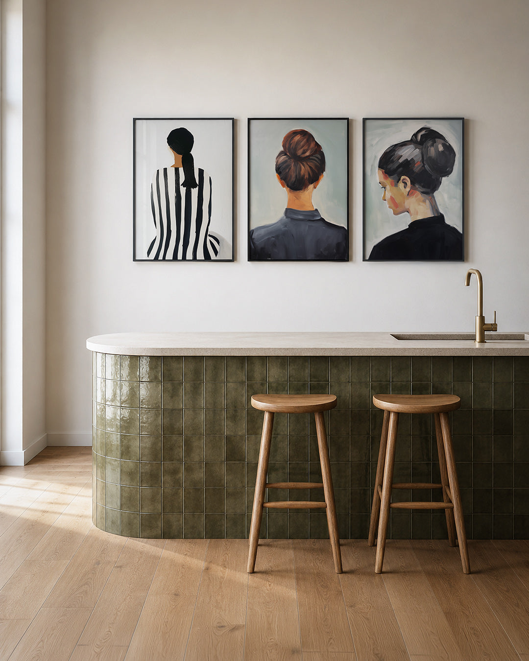Gestreepte harmonie Posterset