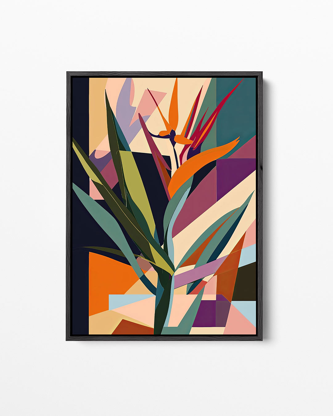 Geometrische bloemvormen Kunstwerk