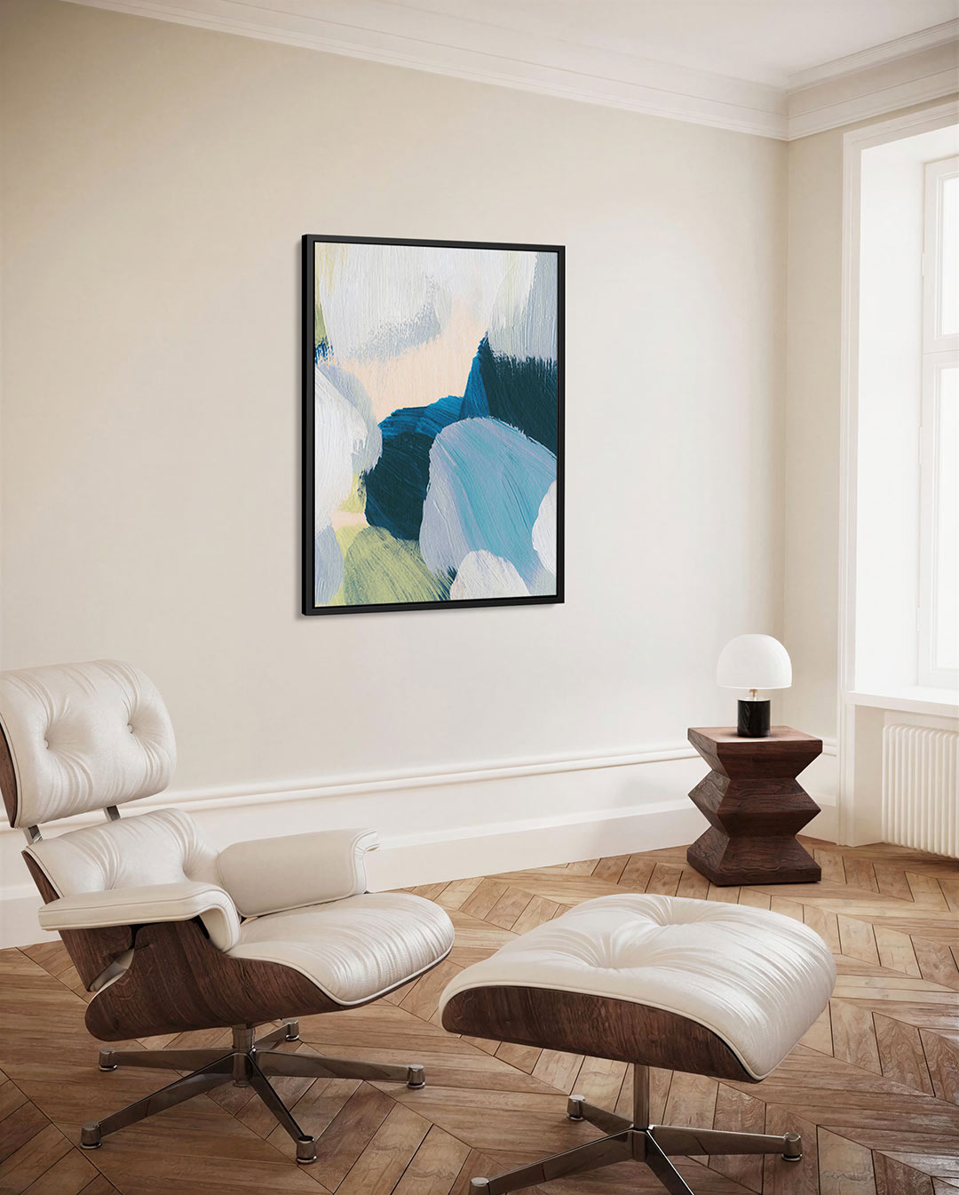 Kleurrijke penseelstreken Kunstwerk