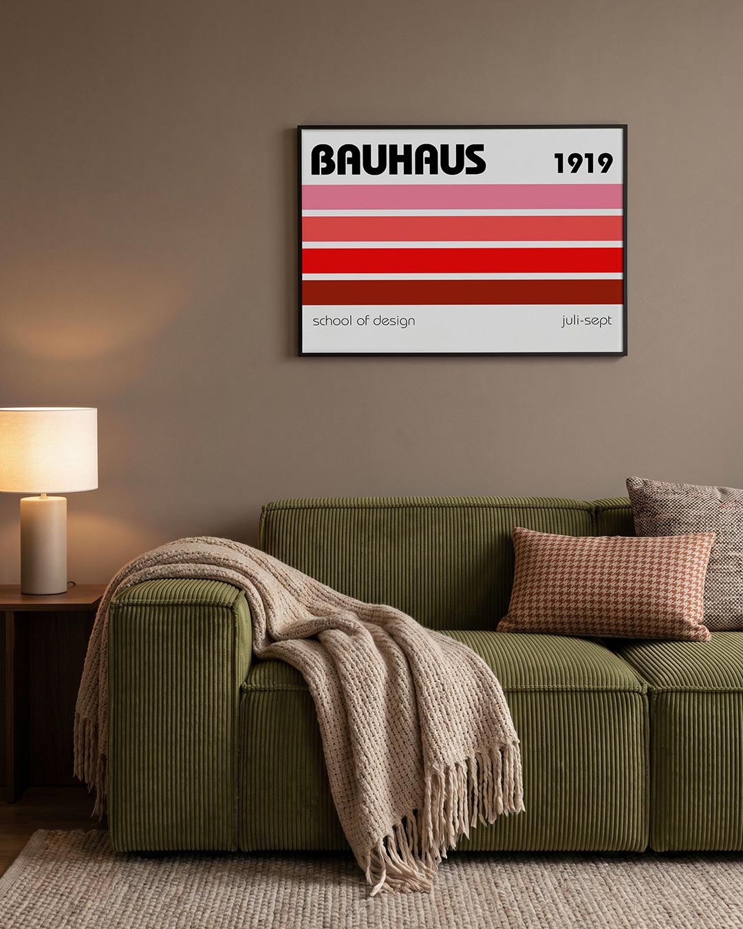Kleurvlakken en tekst Poster
