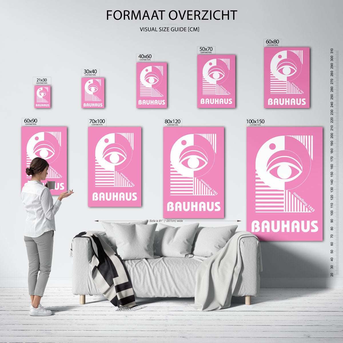 Oog en lijnen Poster