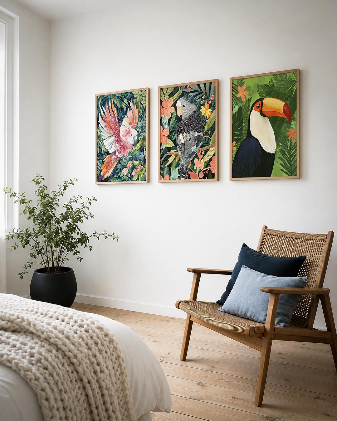 Vleugels en bladeren Posterset