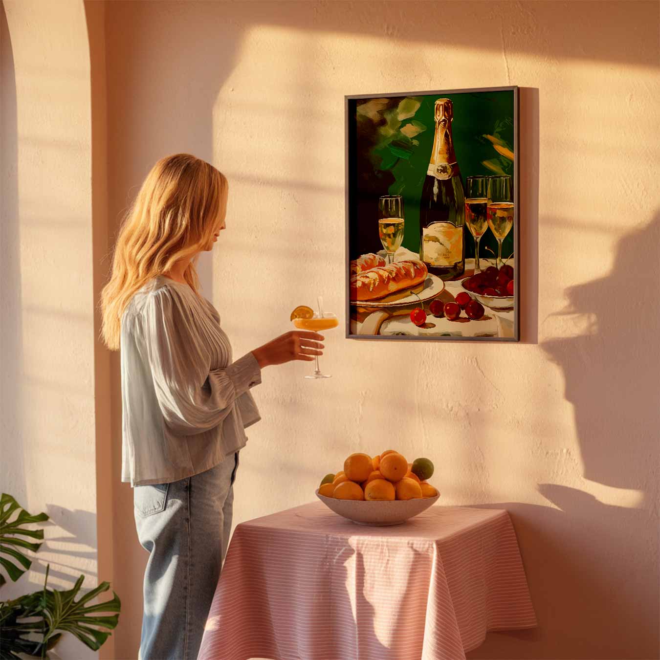 Luxe Champagne Brunch Poster-WallArtistic