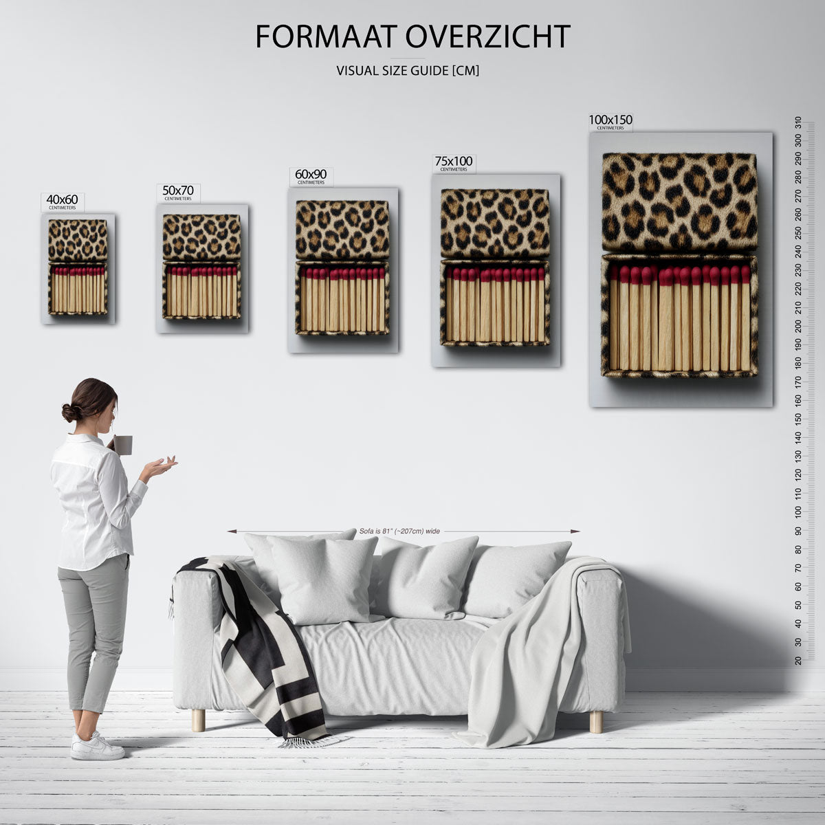 Dierlijk patroon Kunstwerk