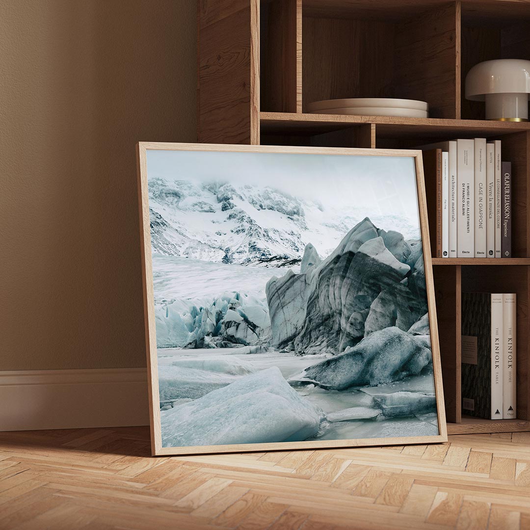 Ijslandschap bergen Poster