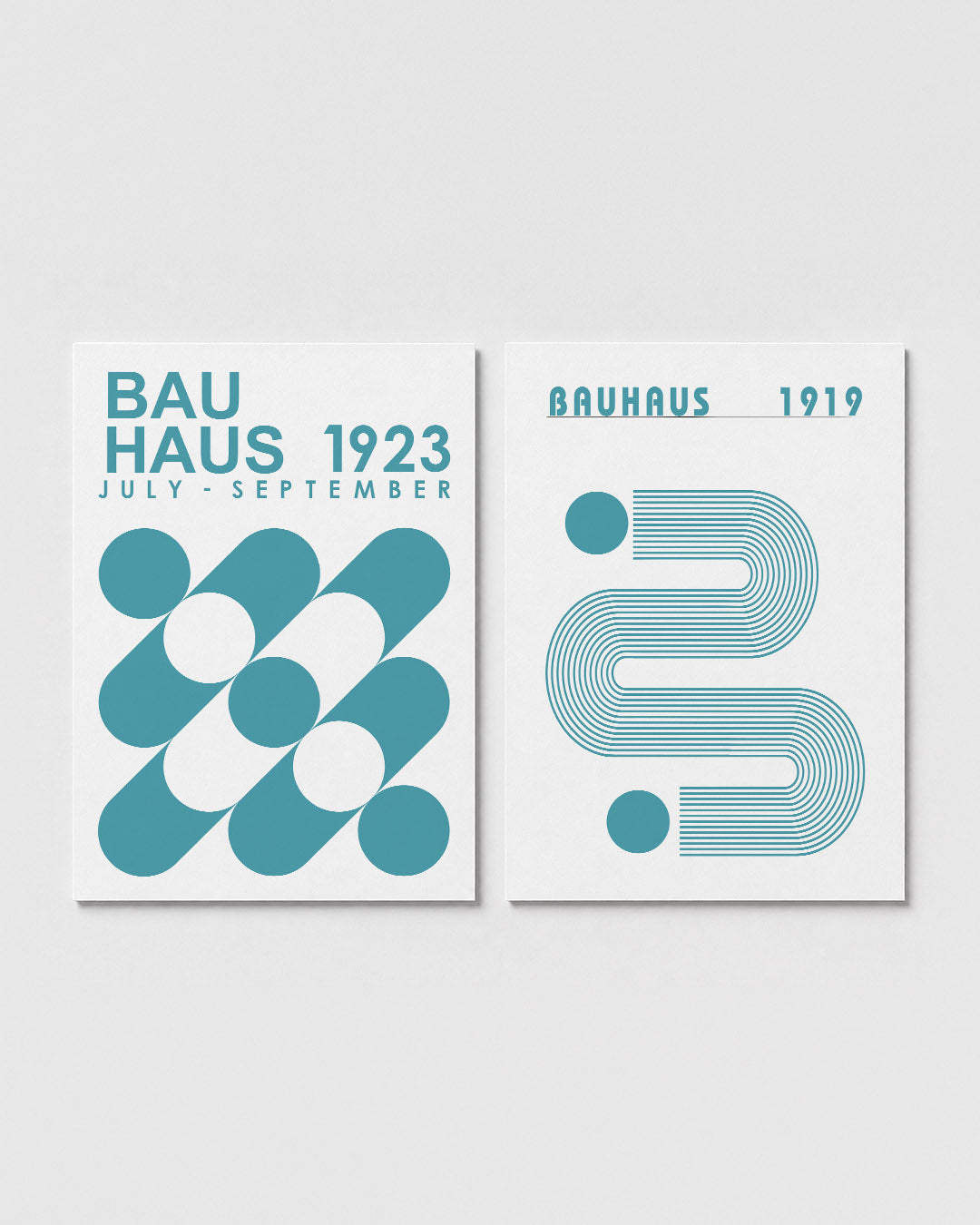 Cirkel en lijnenspel Posterset