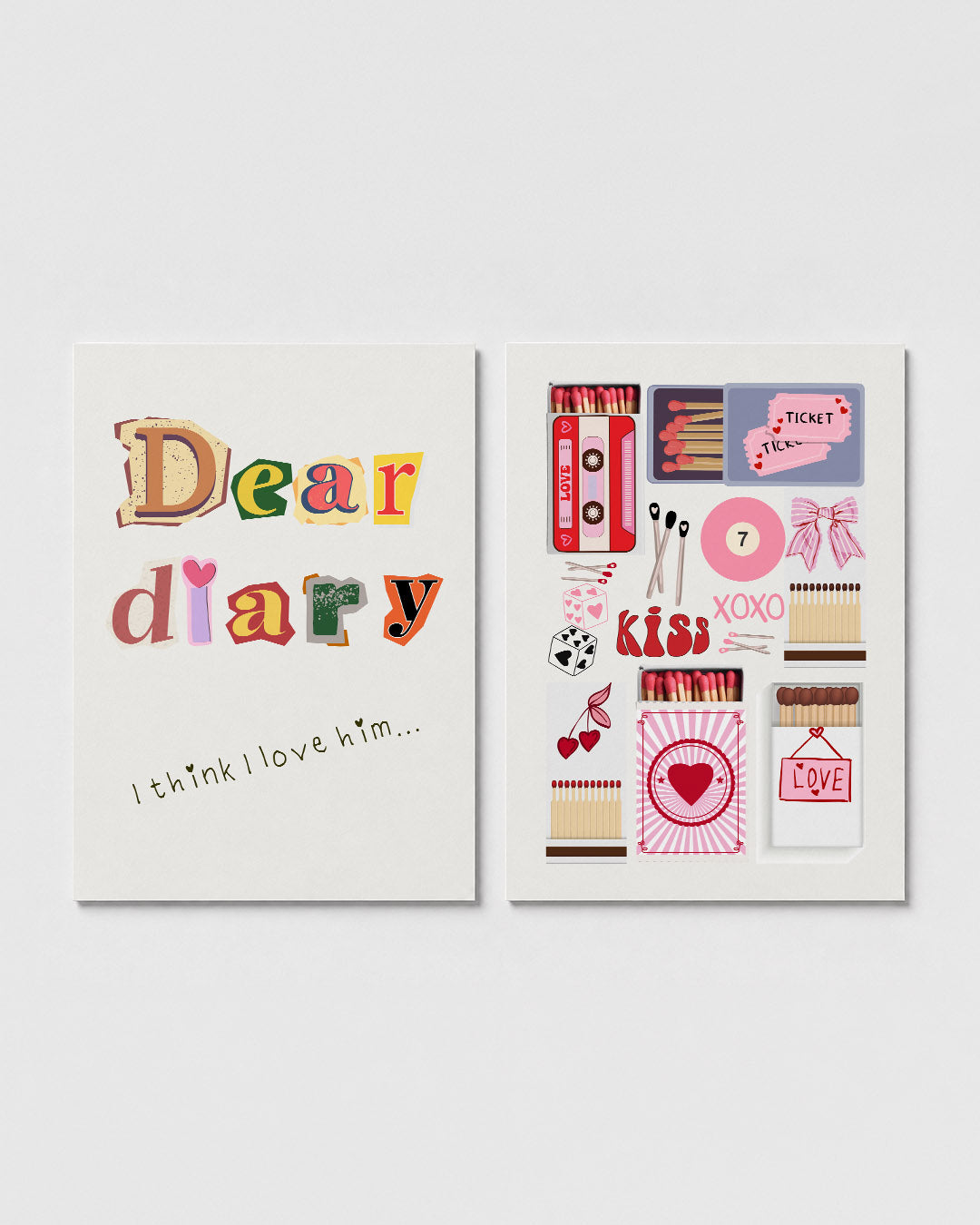 Speelse typografie Posterset