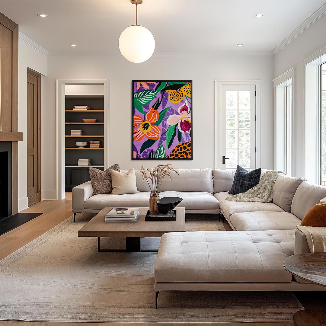 Vrolijke bloemenpracht Kunstwerk