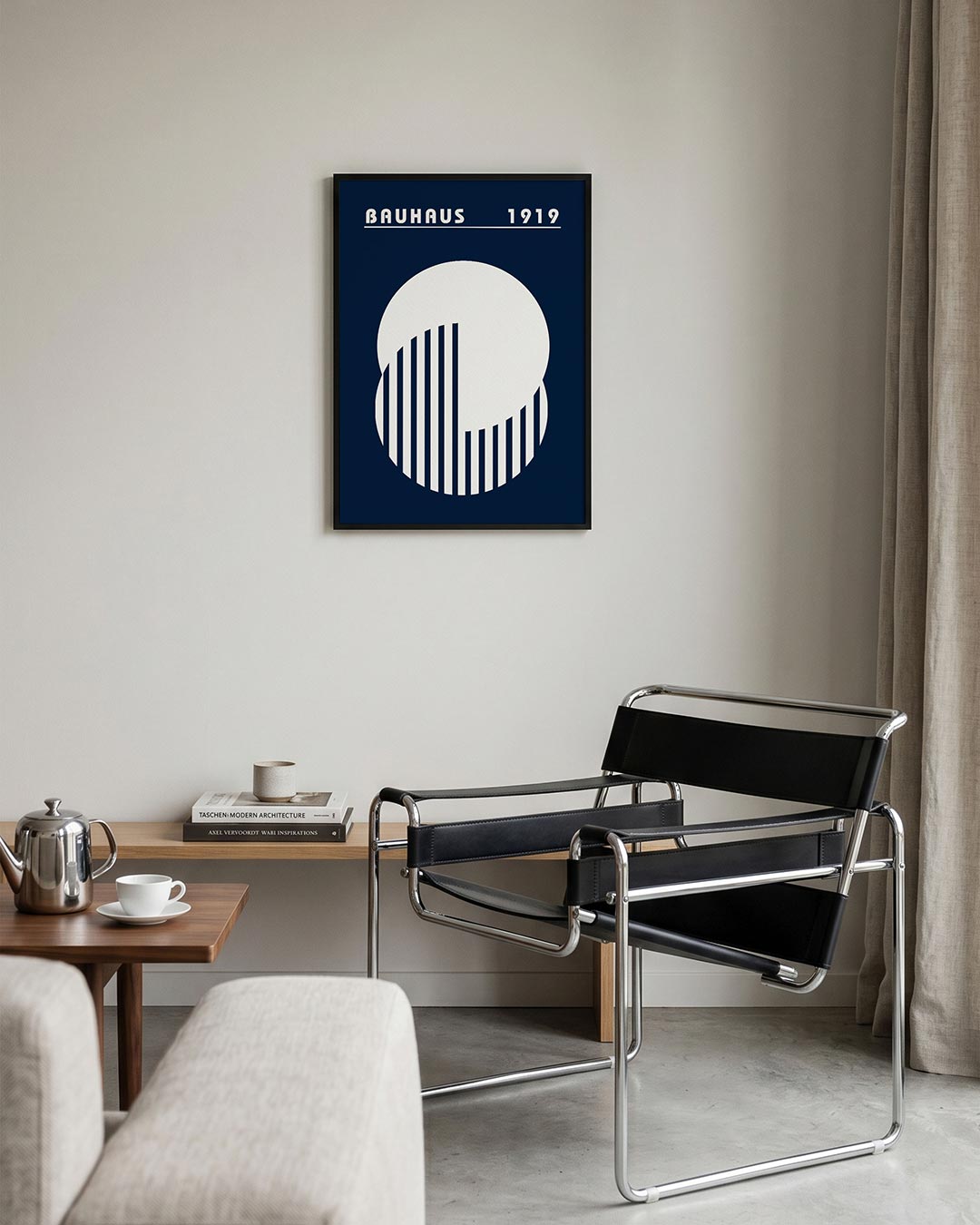 Cirkel en lijnen Poster