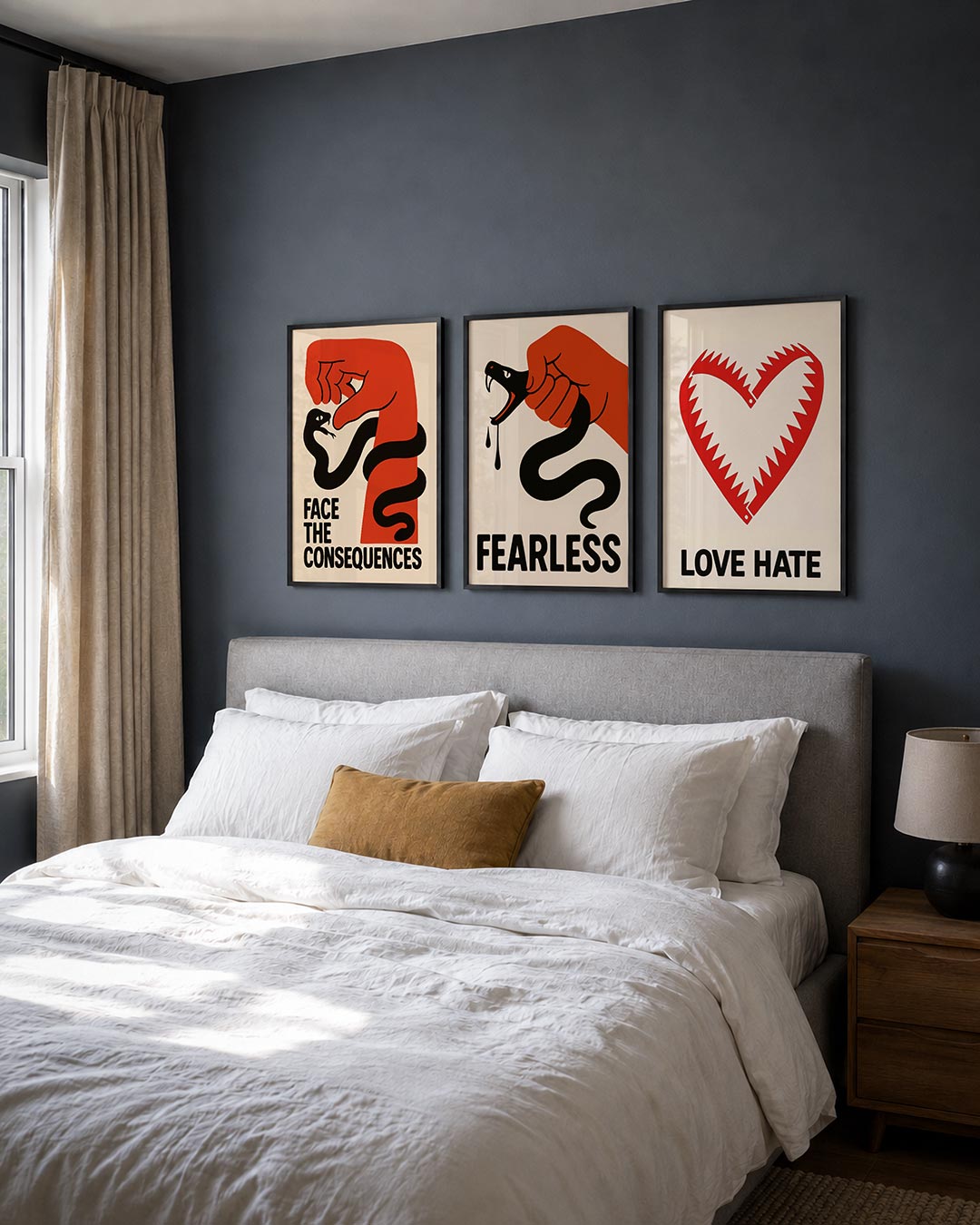 Krachtige confrontatie Posterset