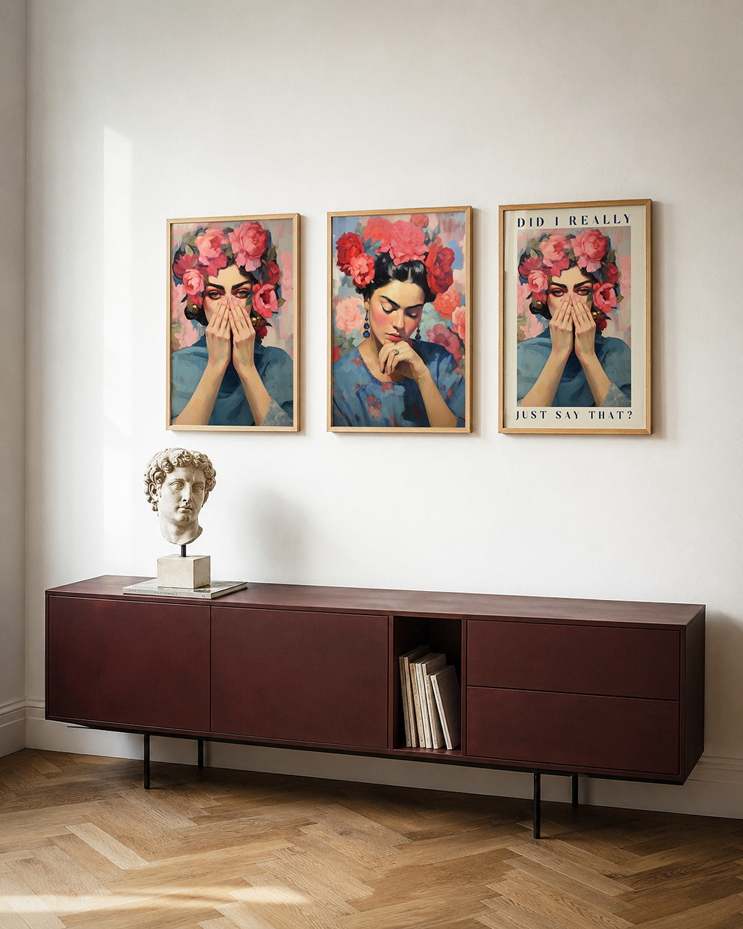 Bloemen en blik Posterset