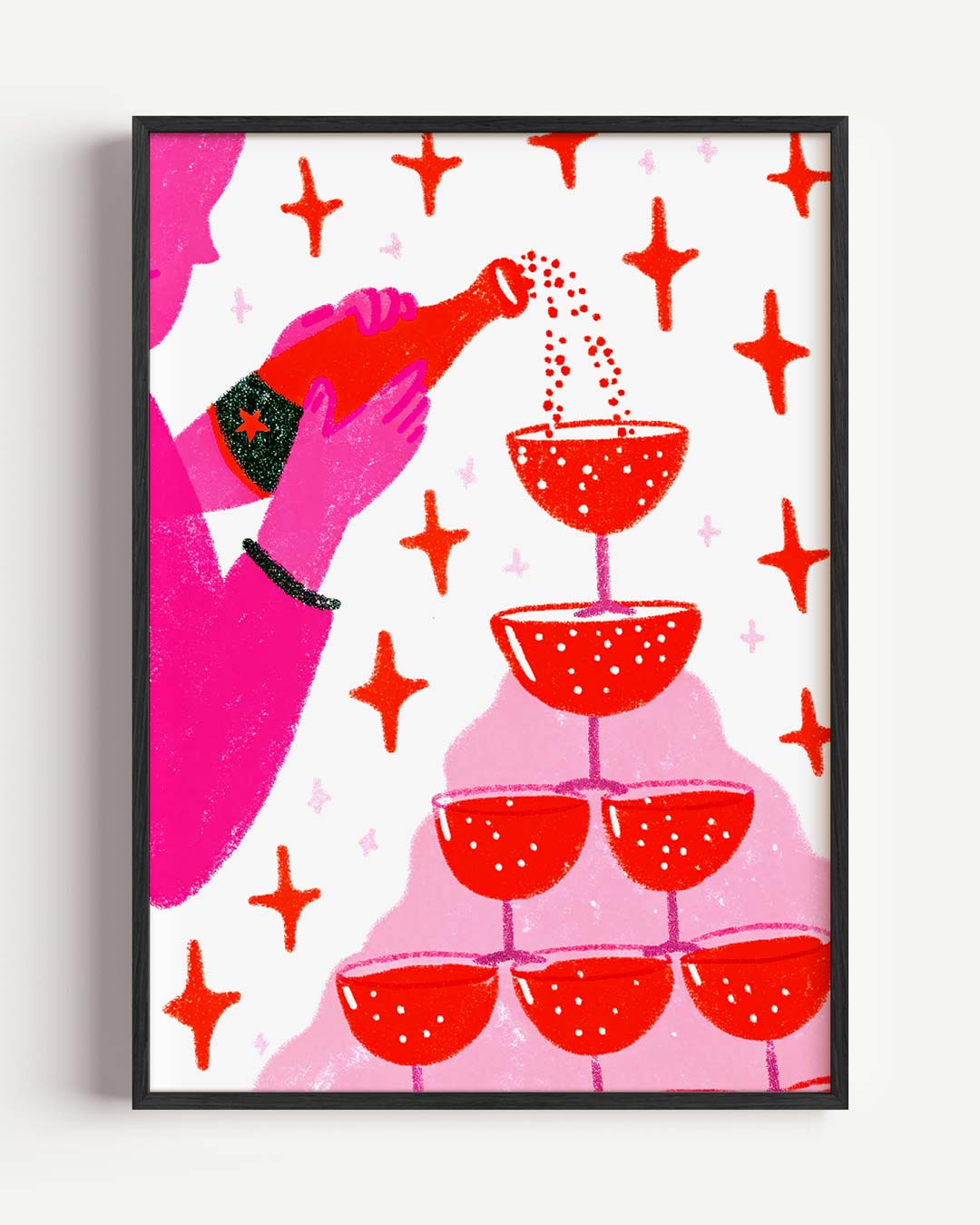 Bubbels & Sprankels Feestposter-WallArtistic