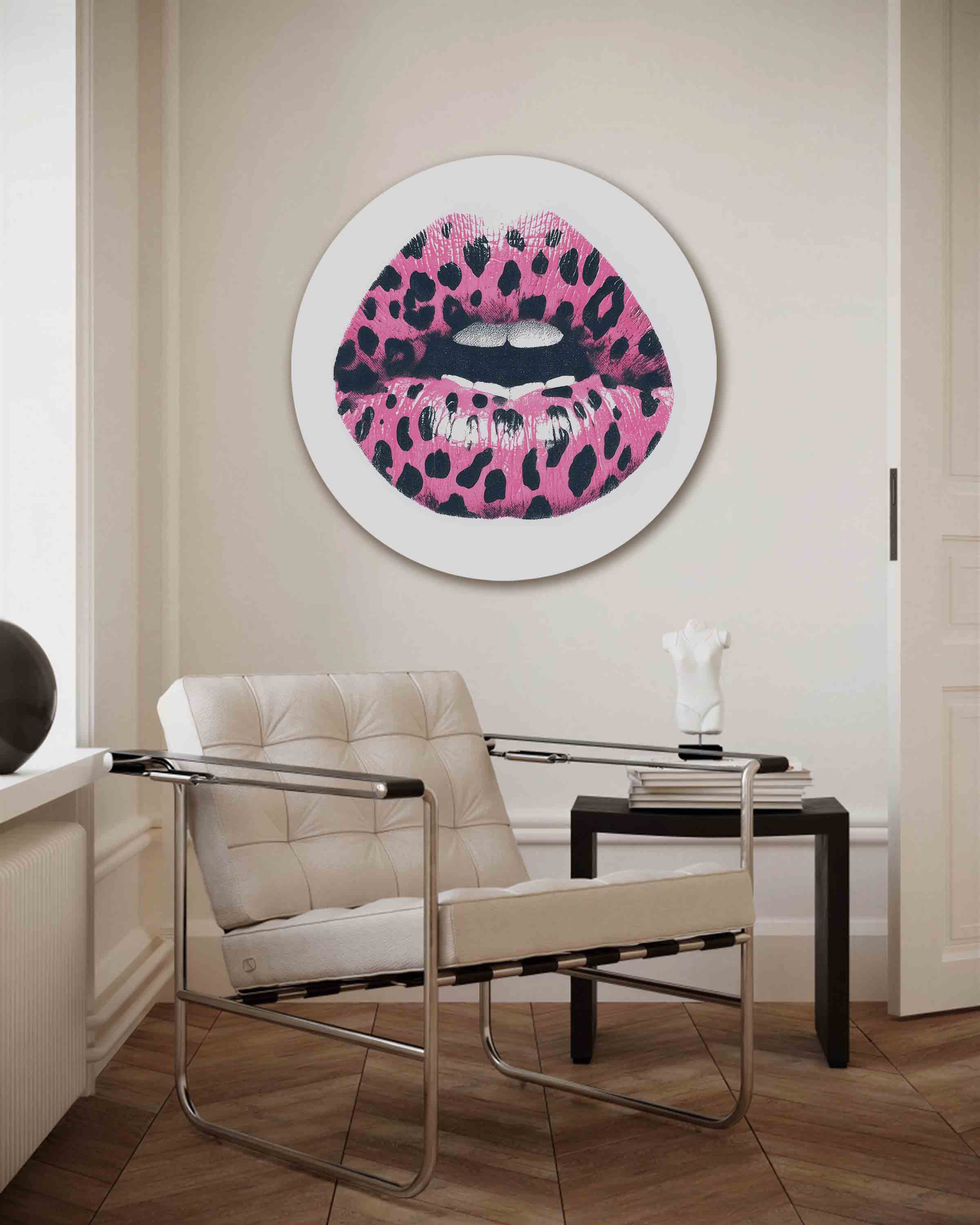 Roze lippen Muurcirkel