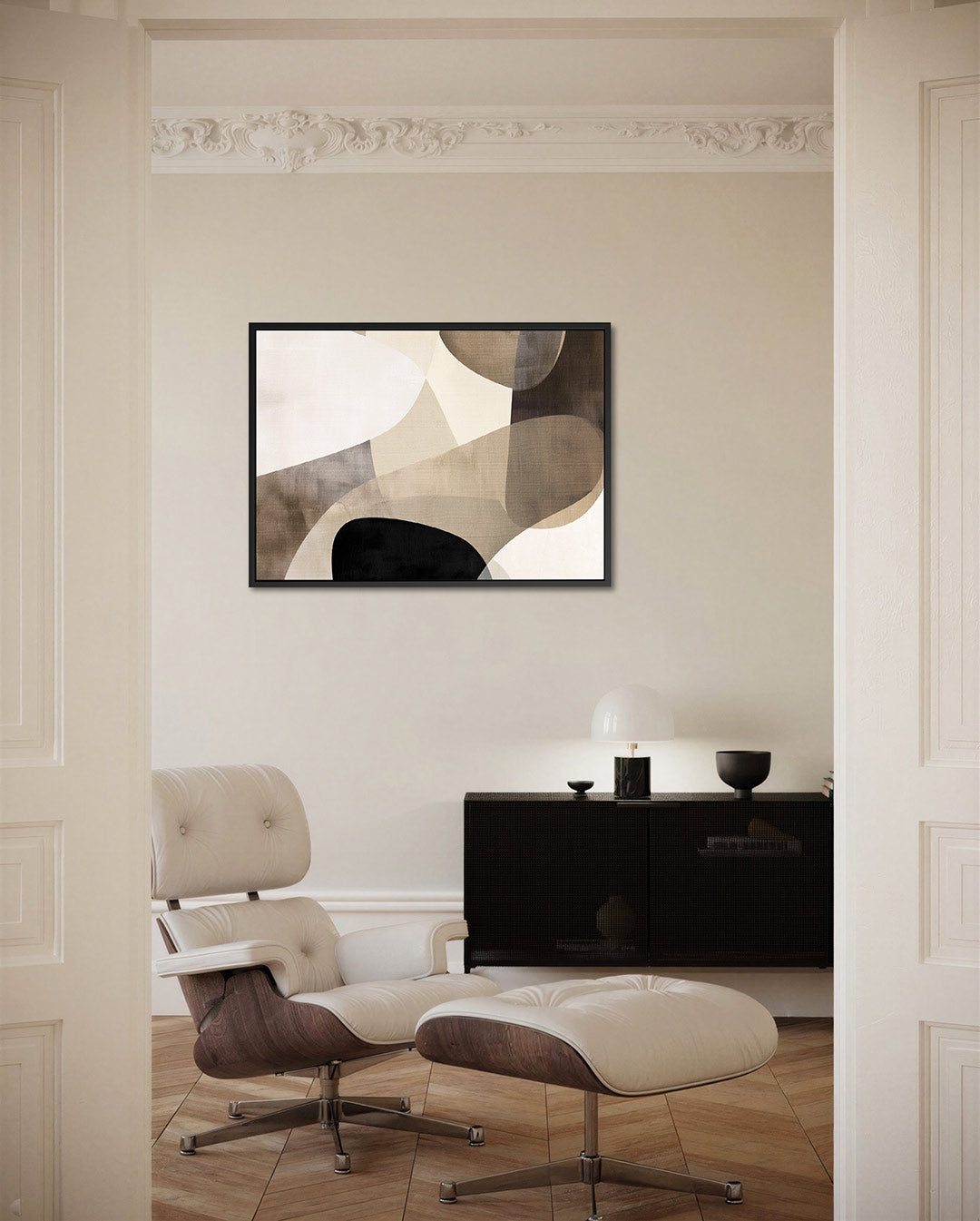 Organische vormen compositie Kunstwerk