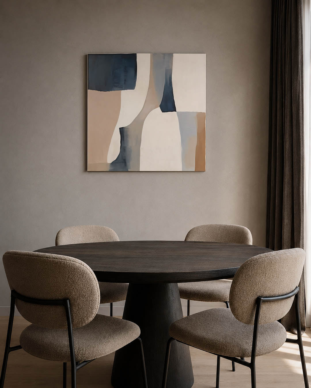 Organische vormen compositie Kunstwerk
