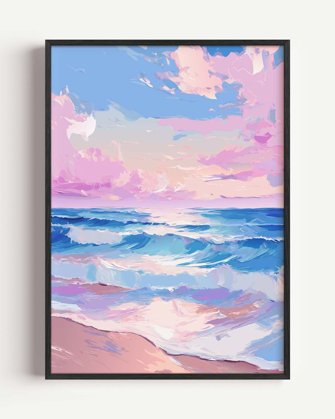 Dromerige Zonsondergang aan Zee Poster-WallArtistic