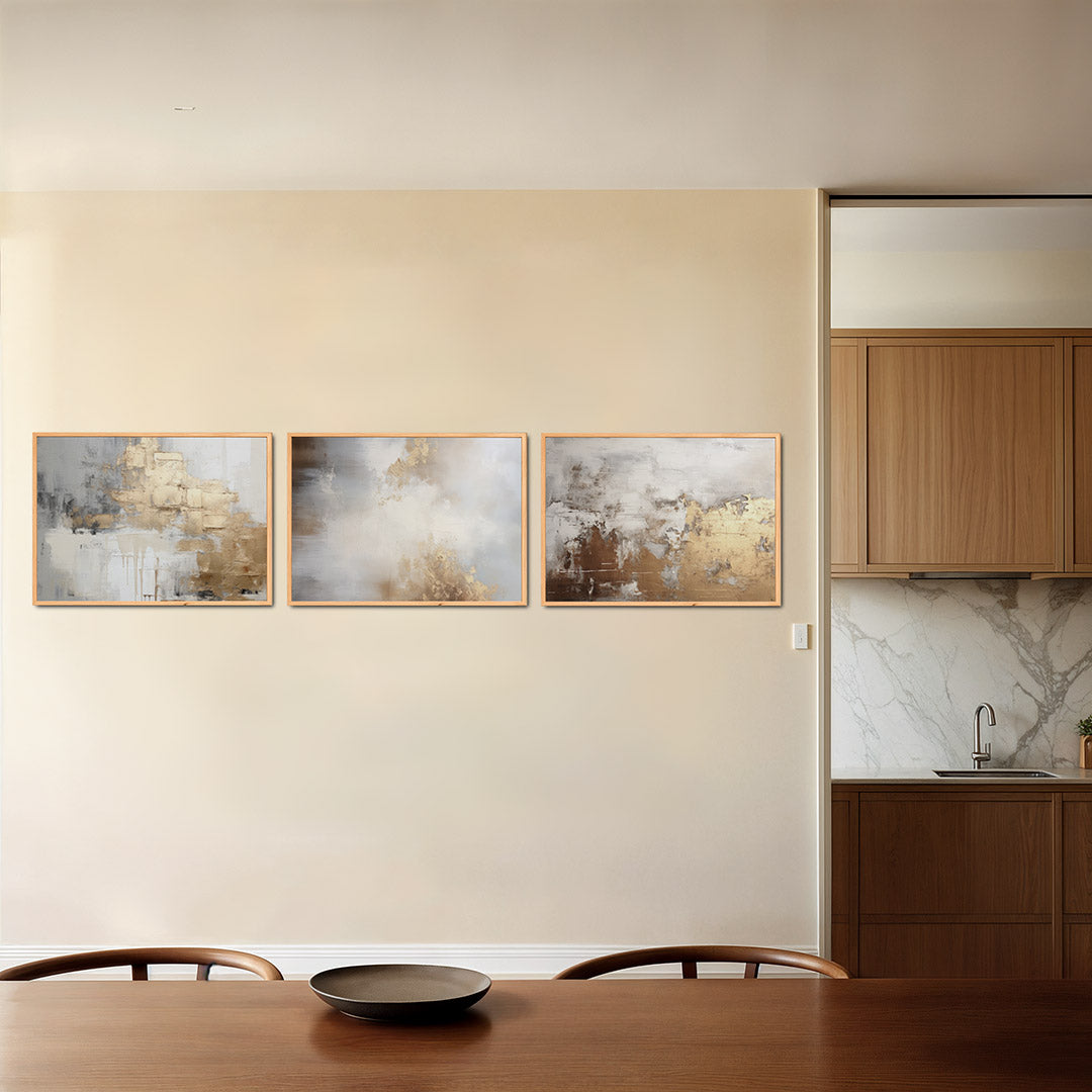 Gouden textuur Posterset