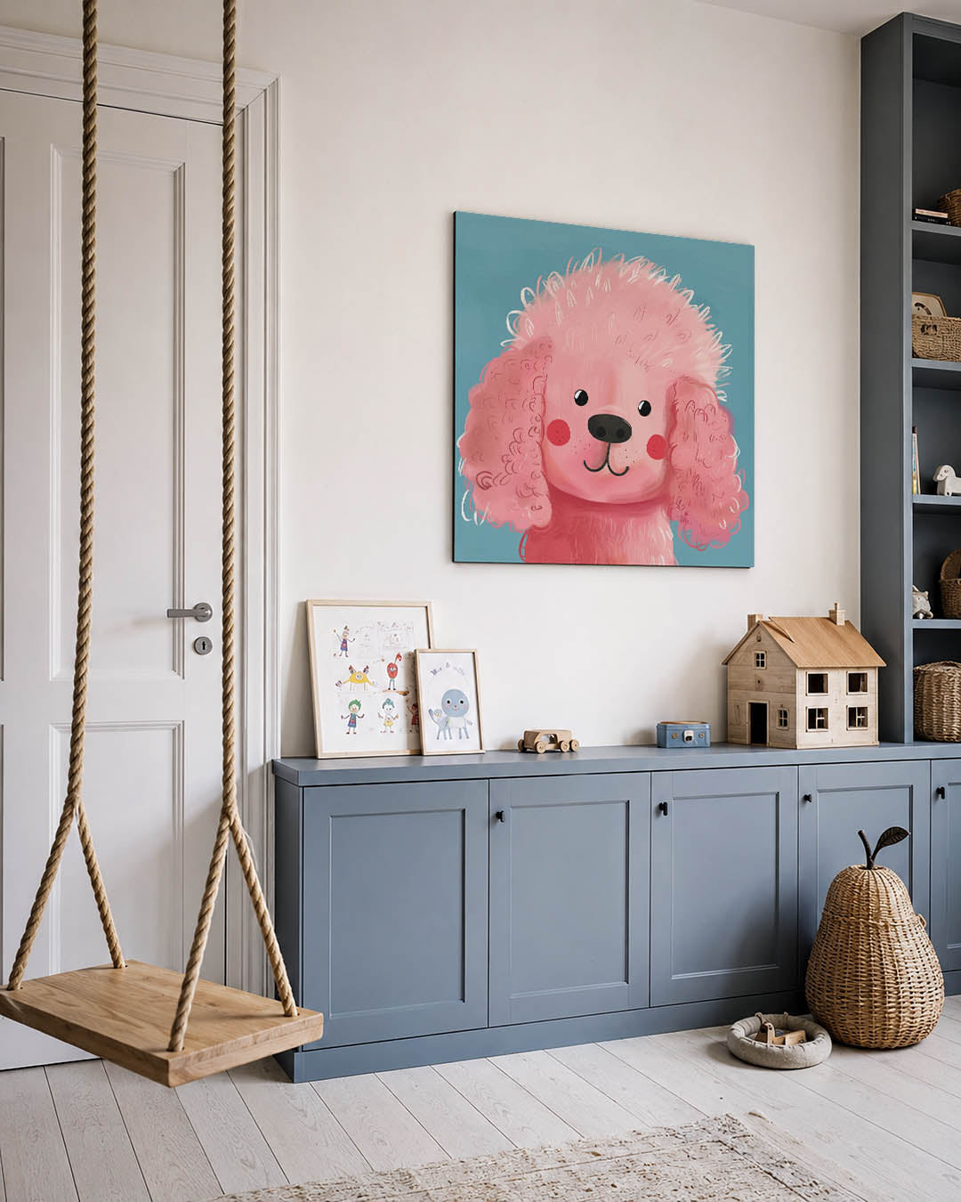 Vrolijke hond Kunstwerk