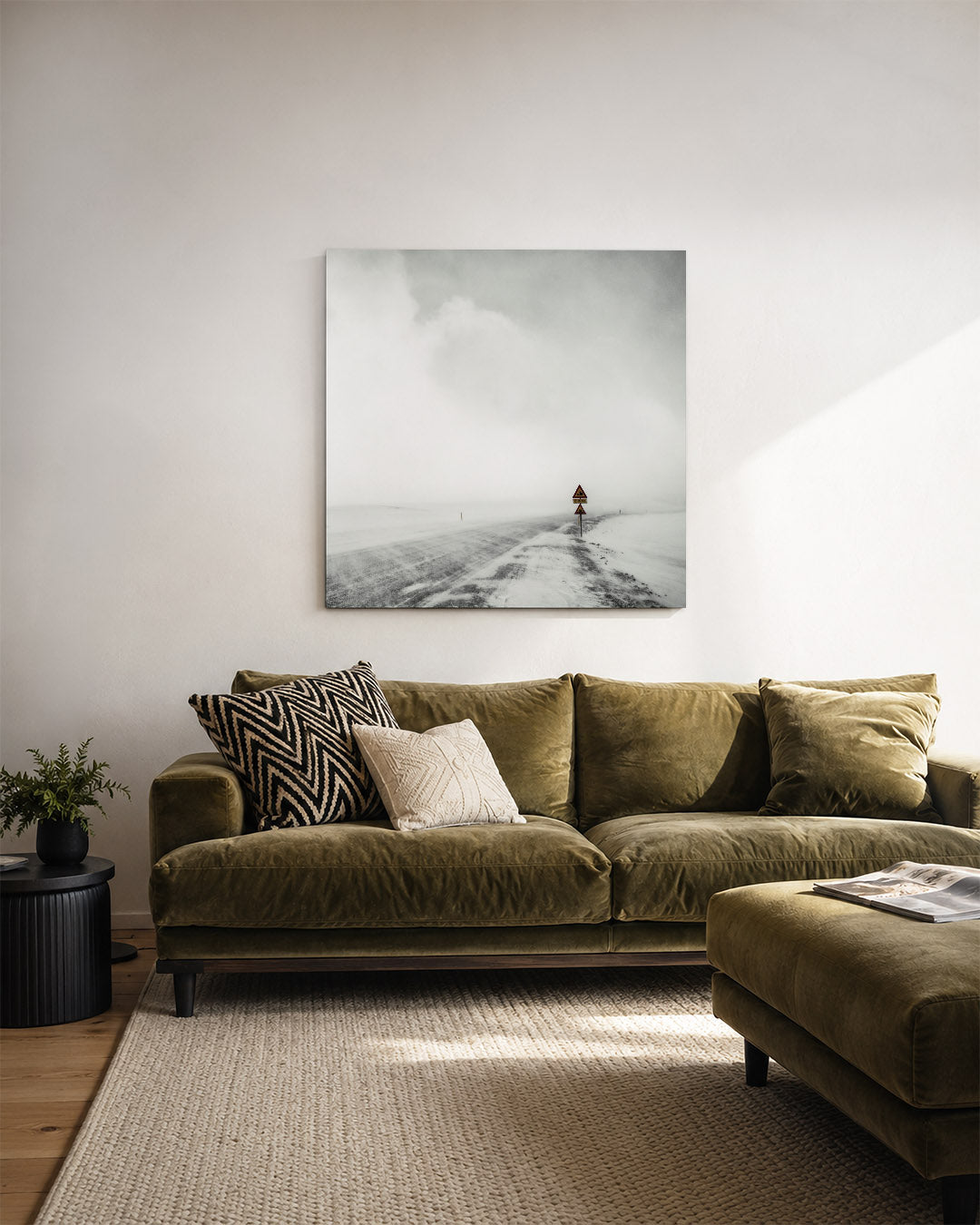 Winterweg Kunstwerk