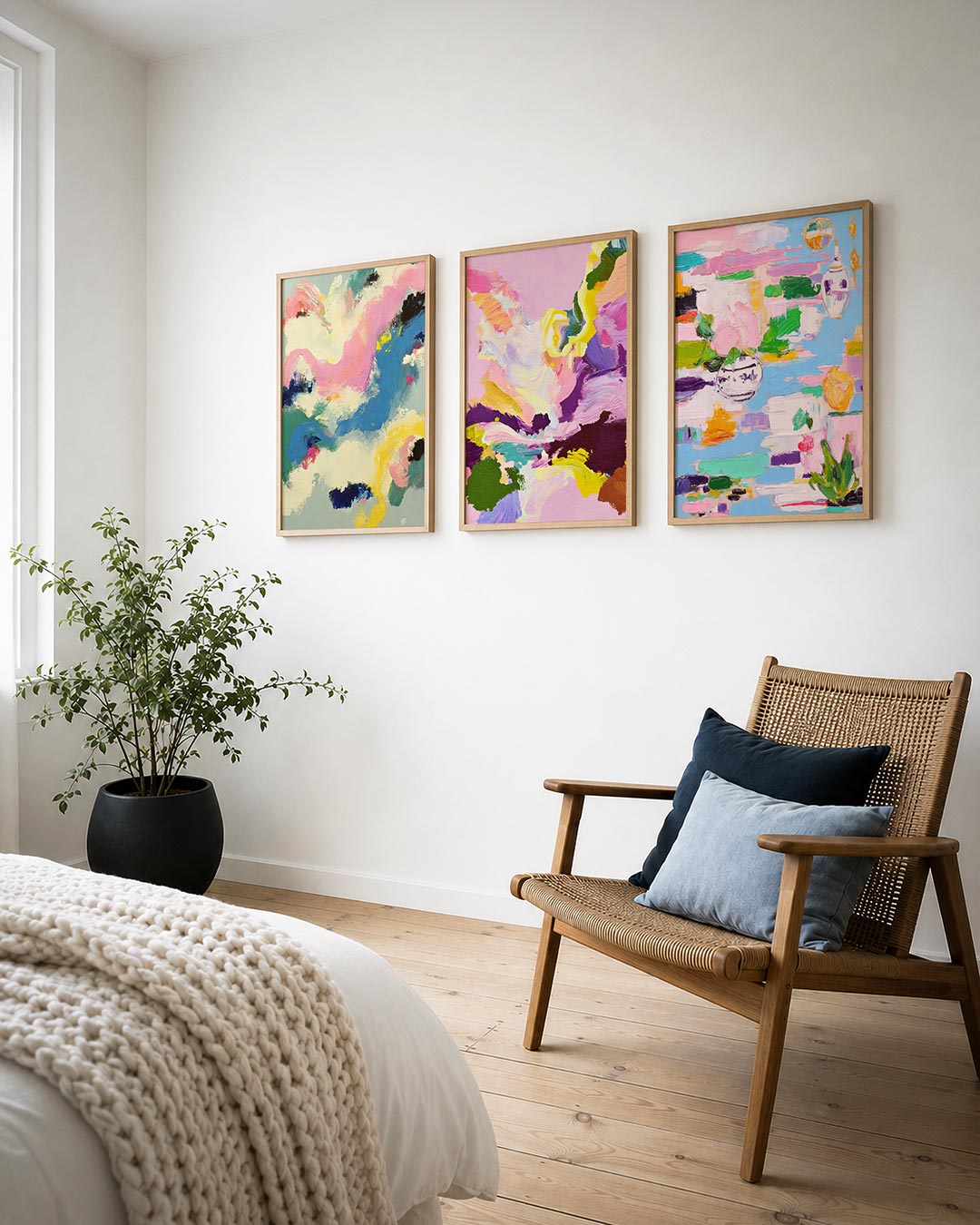 Kleurrijke vormen Posterset