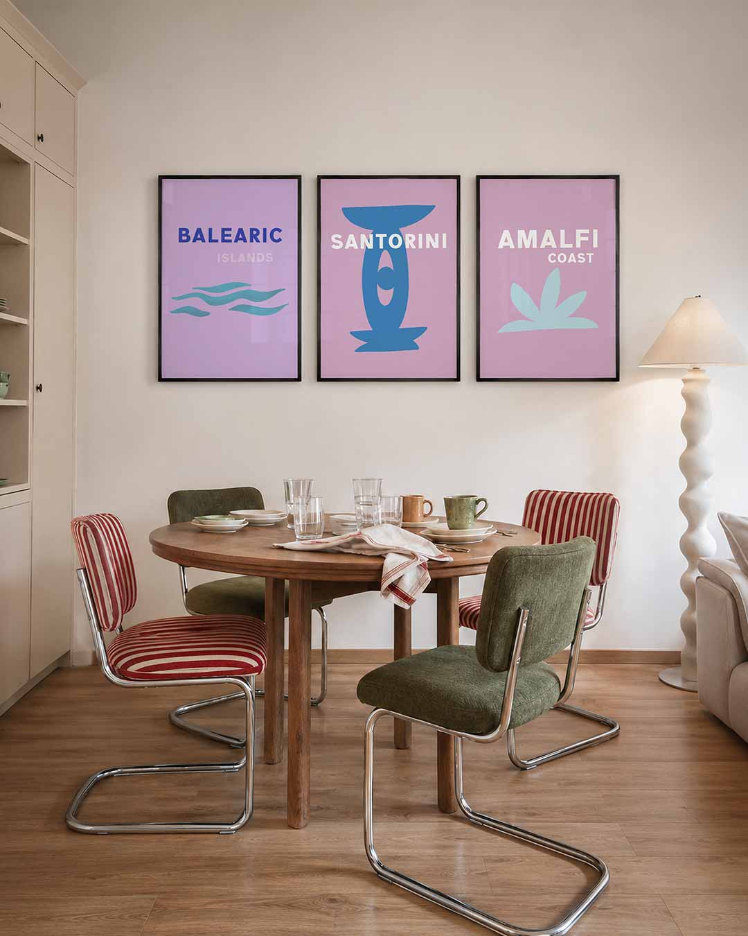 Zwevende golven Posterset