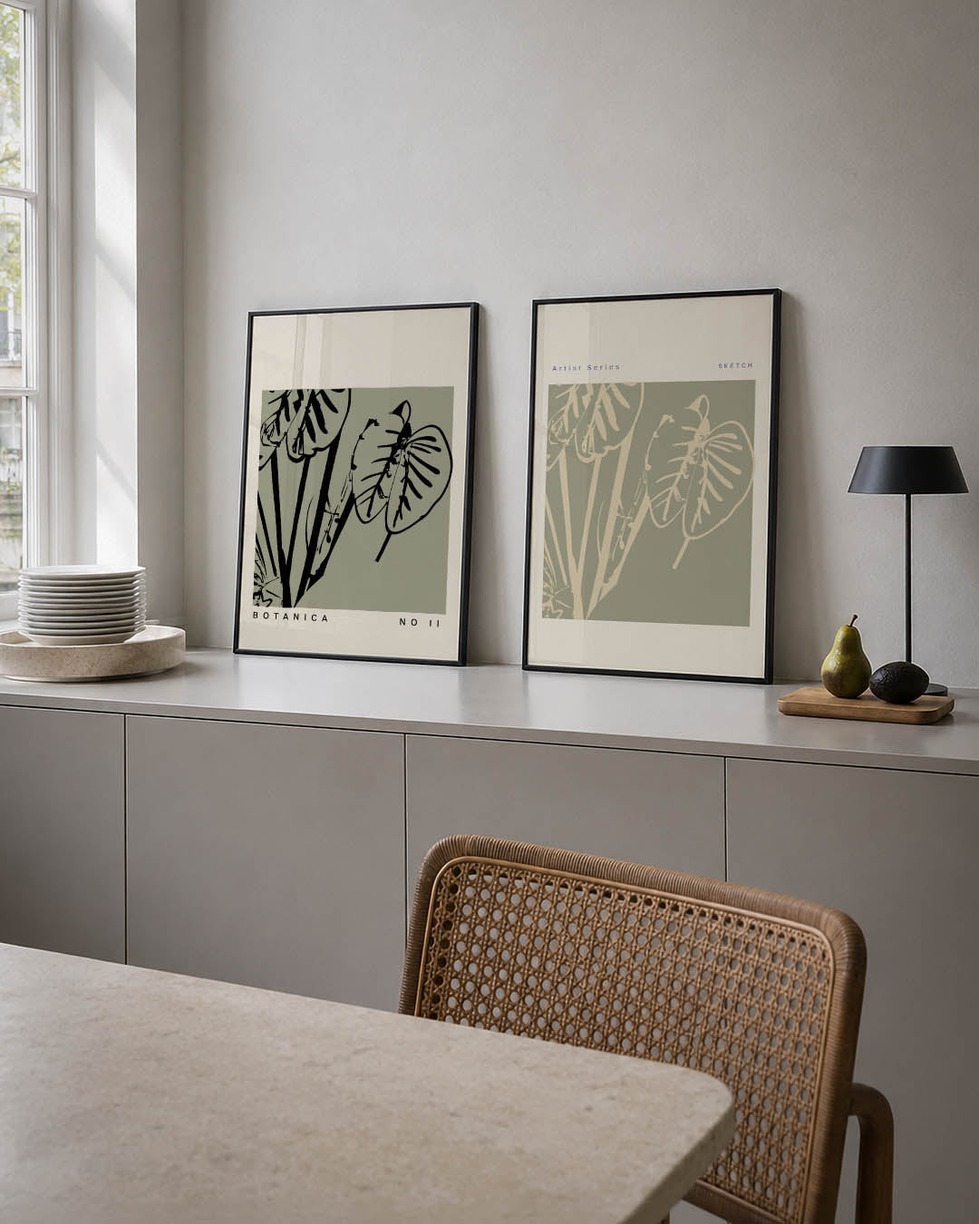 Botanische lijnen Posterset
