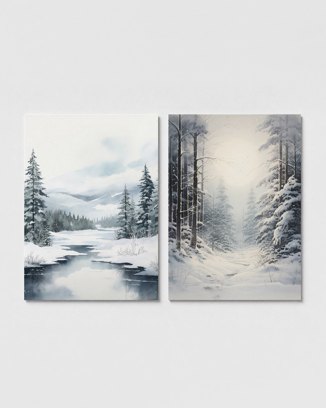 Winterse sereniteit Posterset