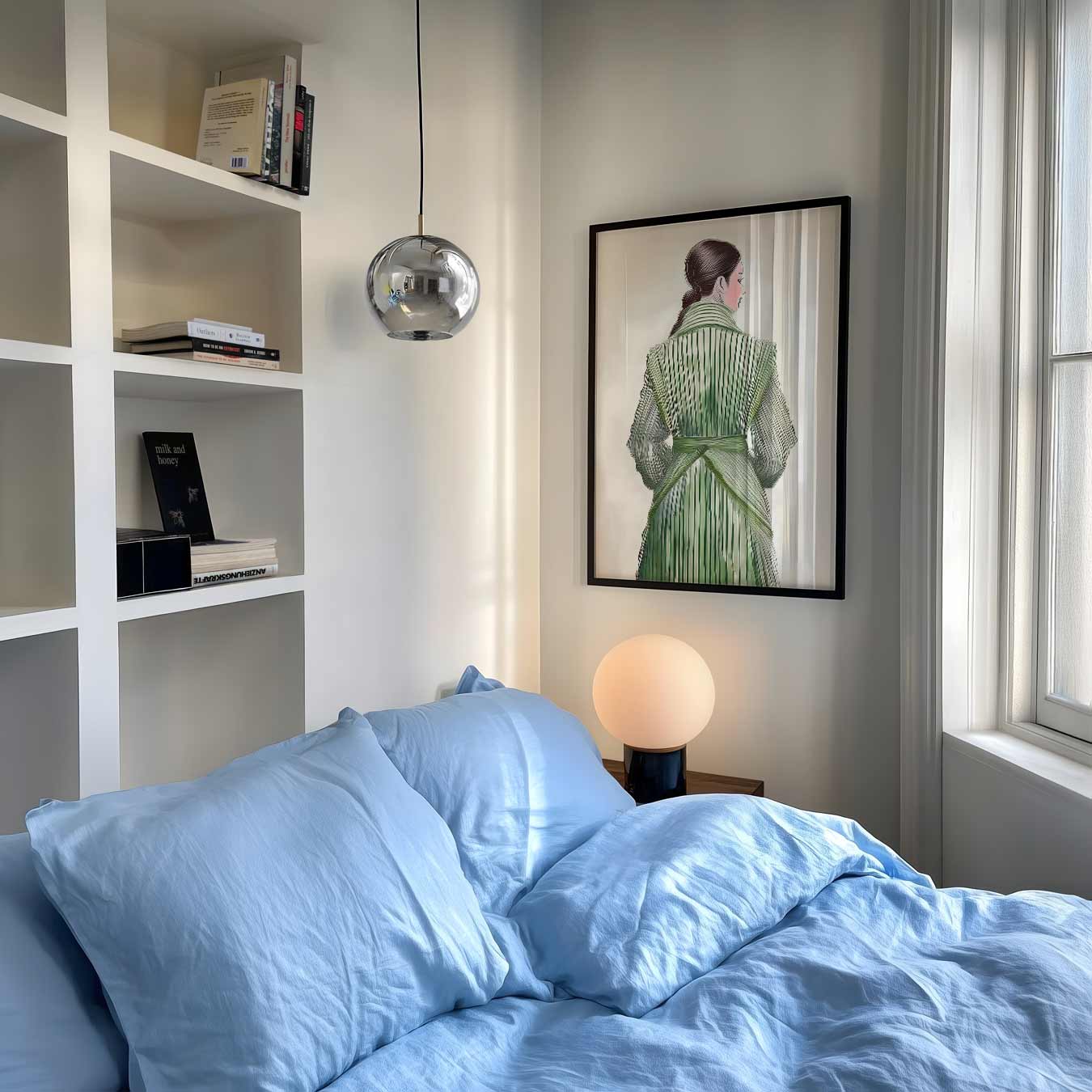Elegante Groene Damesposter-WallArtistic