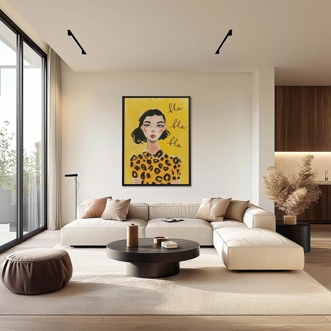 Vrouwelijk portret illustratie Kunstwerk