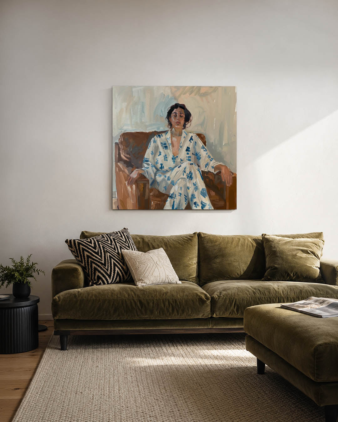 Ontspannen moment Kunstwerk