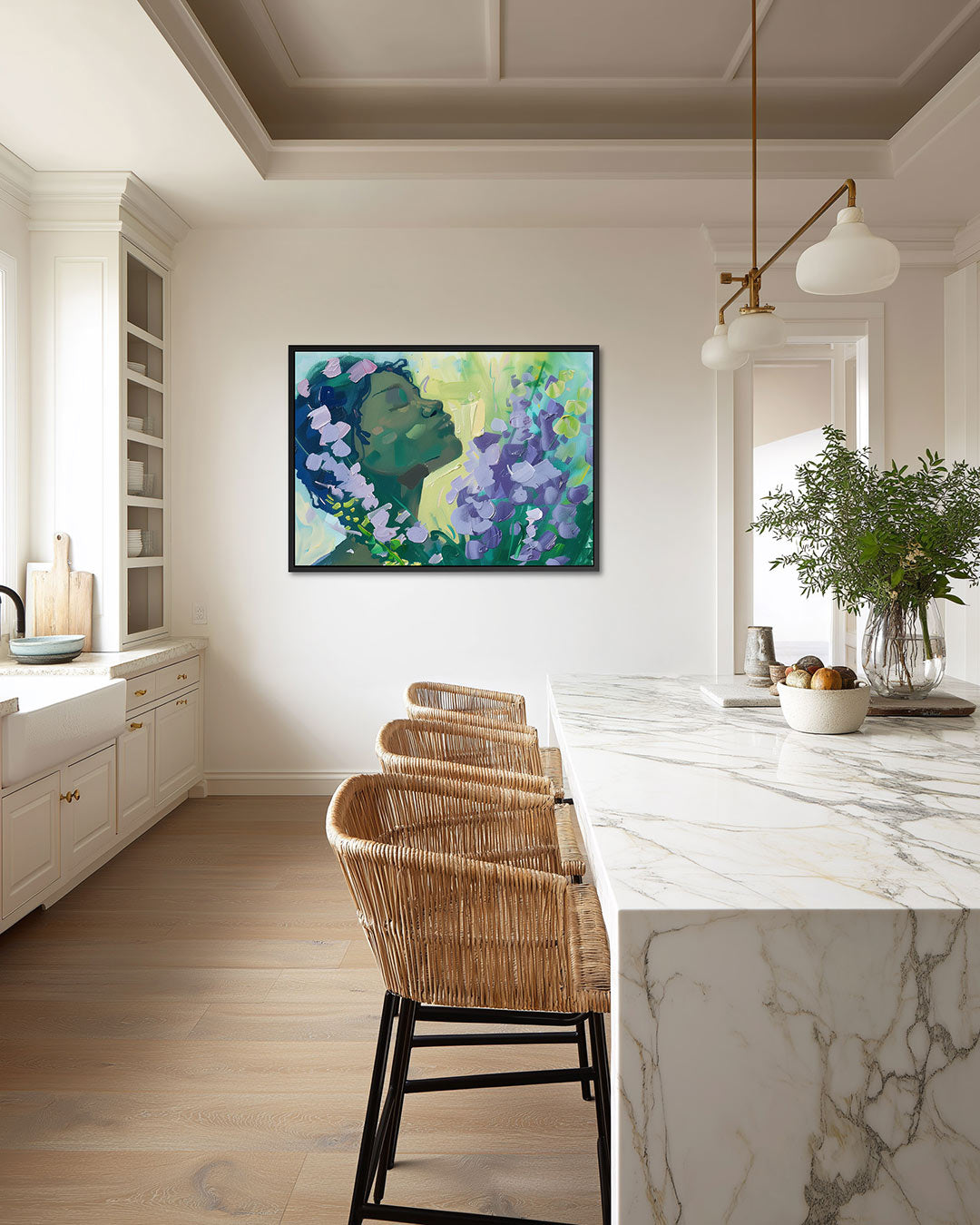 Dromerige bloemen Kunstwerk