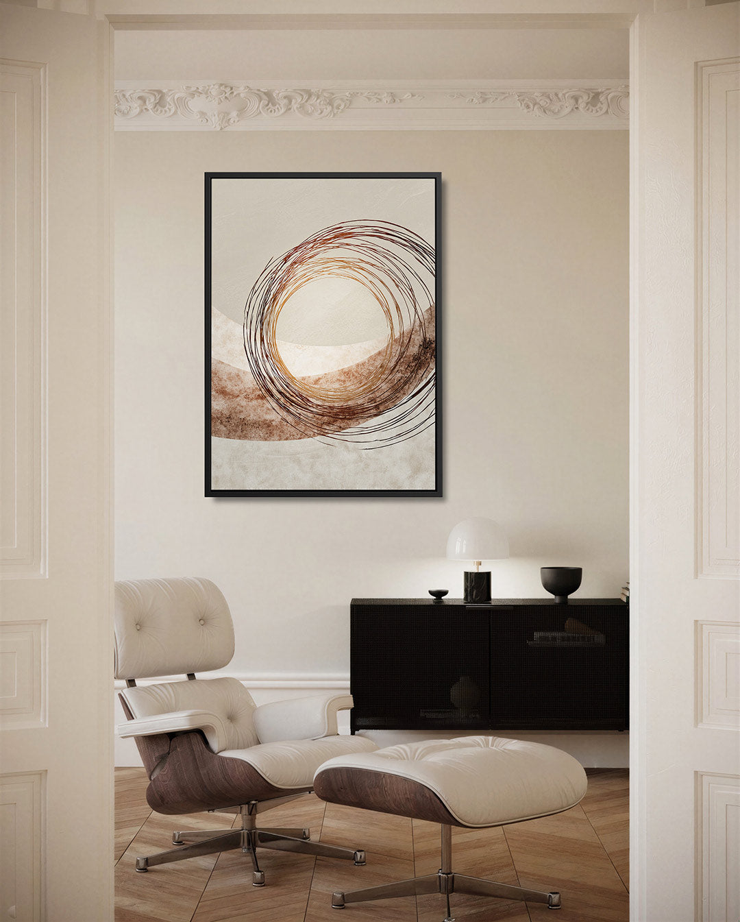 Cirkelvormige lijnen Kunstwerk