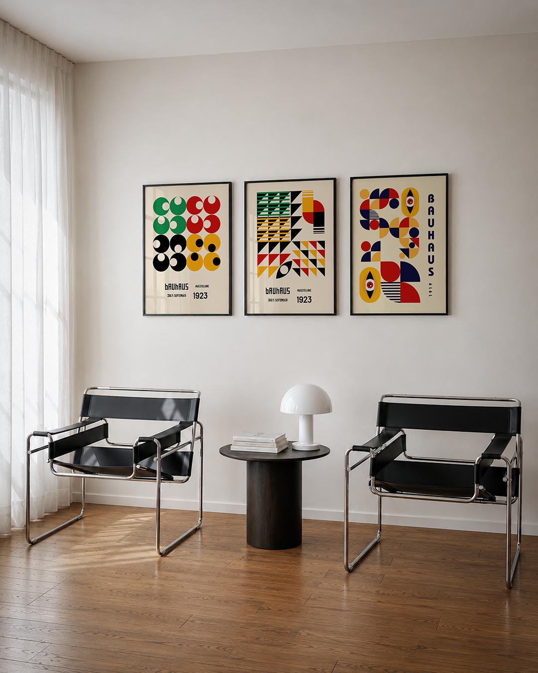 Cirkelritme en kleur Posterset