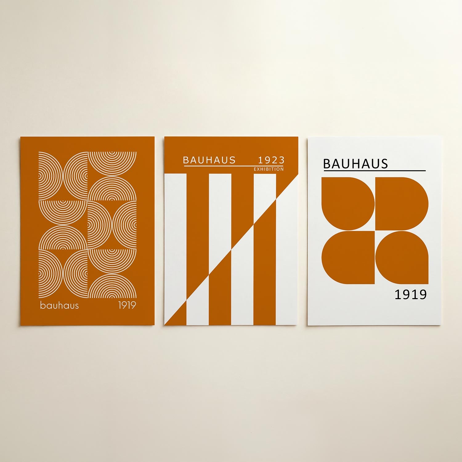 Cirkelritme en lijnen Posterset