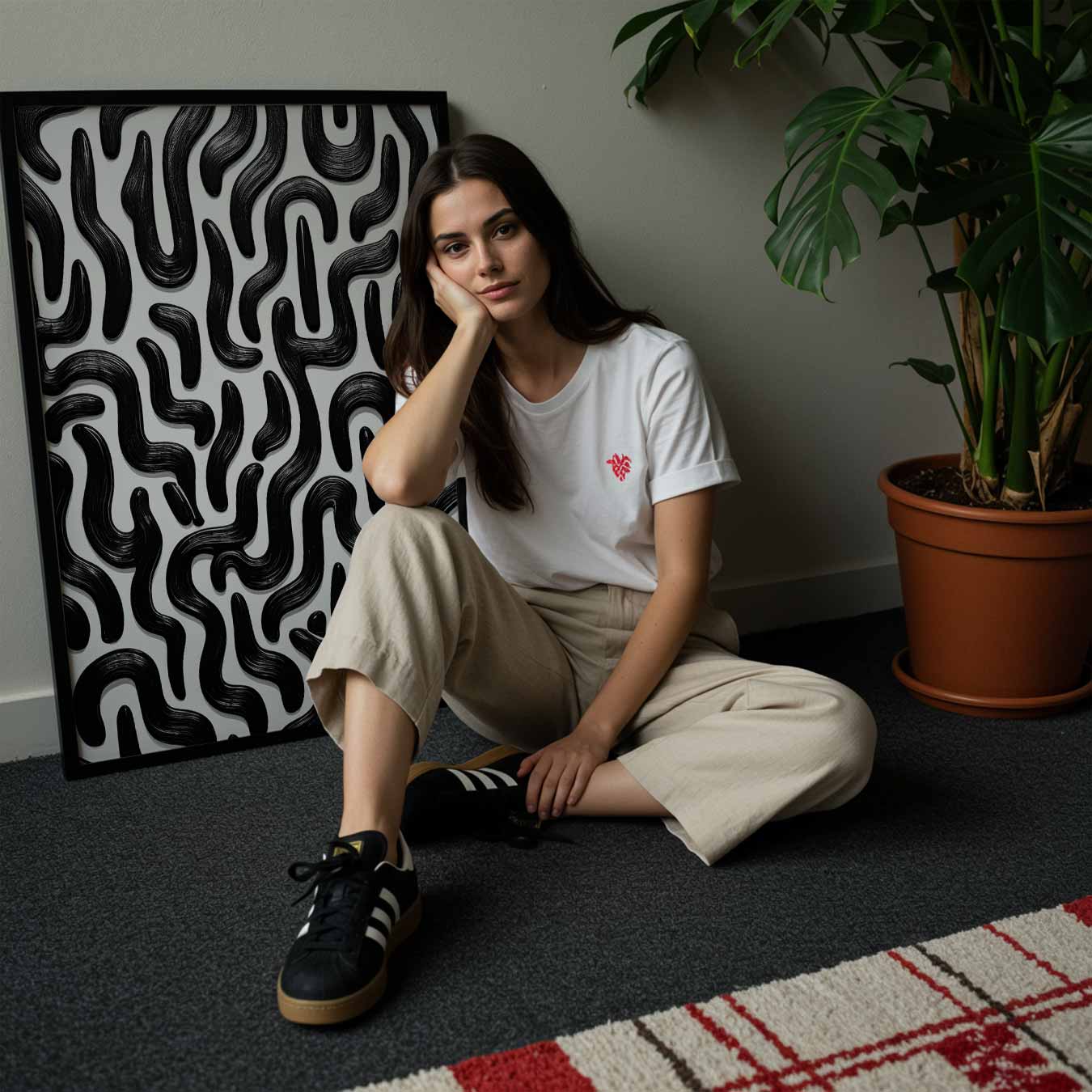 Moderne Zwart-witte Kunstposter-WallArtistic