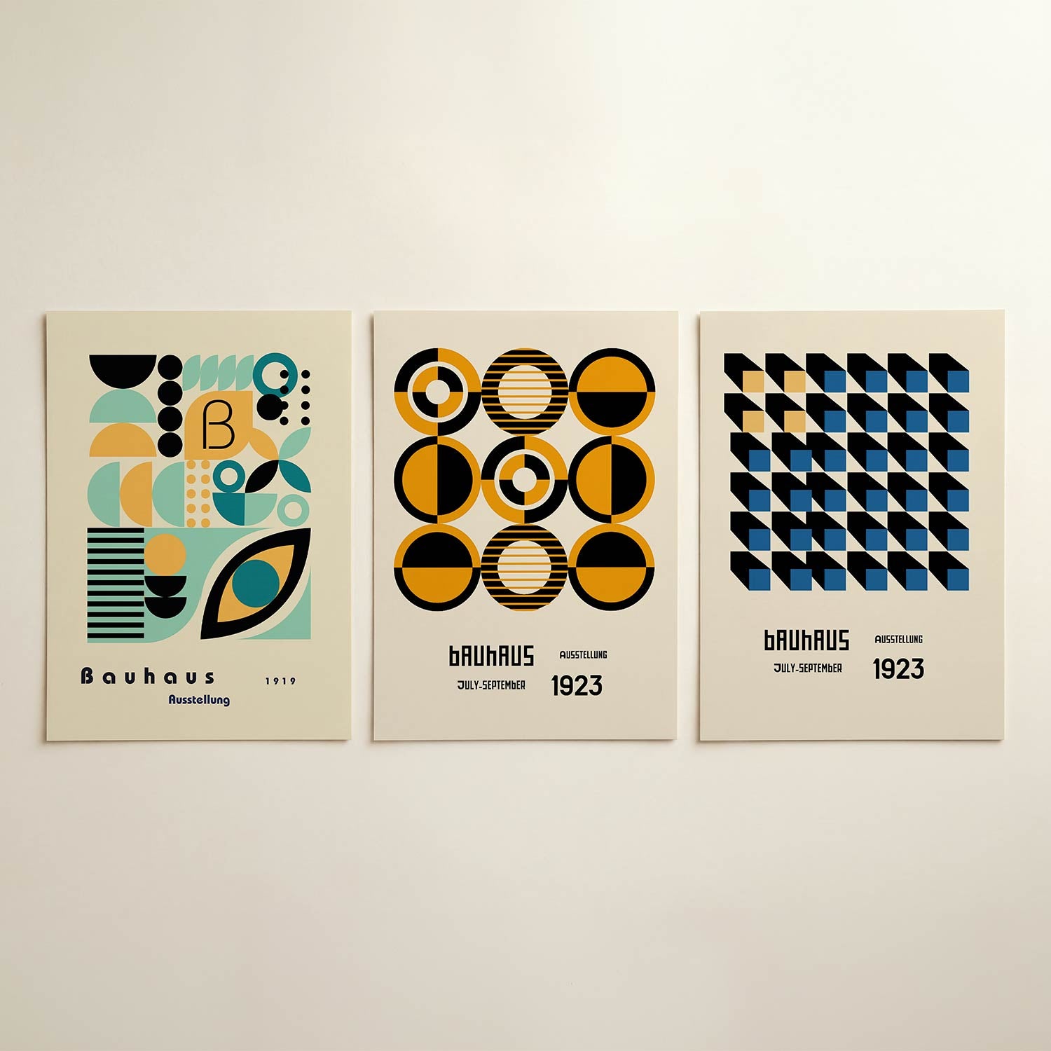 Vormen en vlakken Posterset