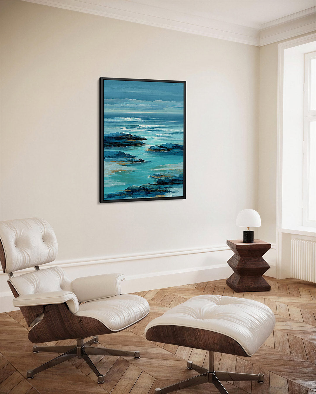 Oceaanlandschap Kunstwerk