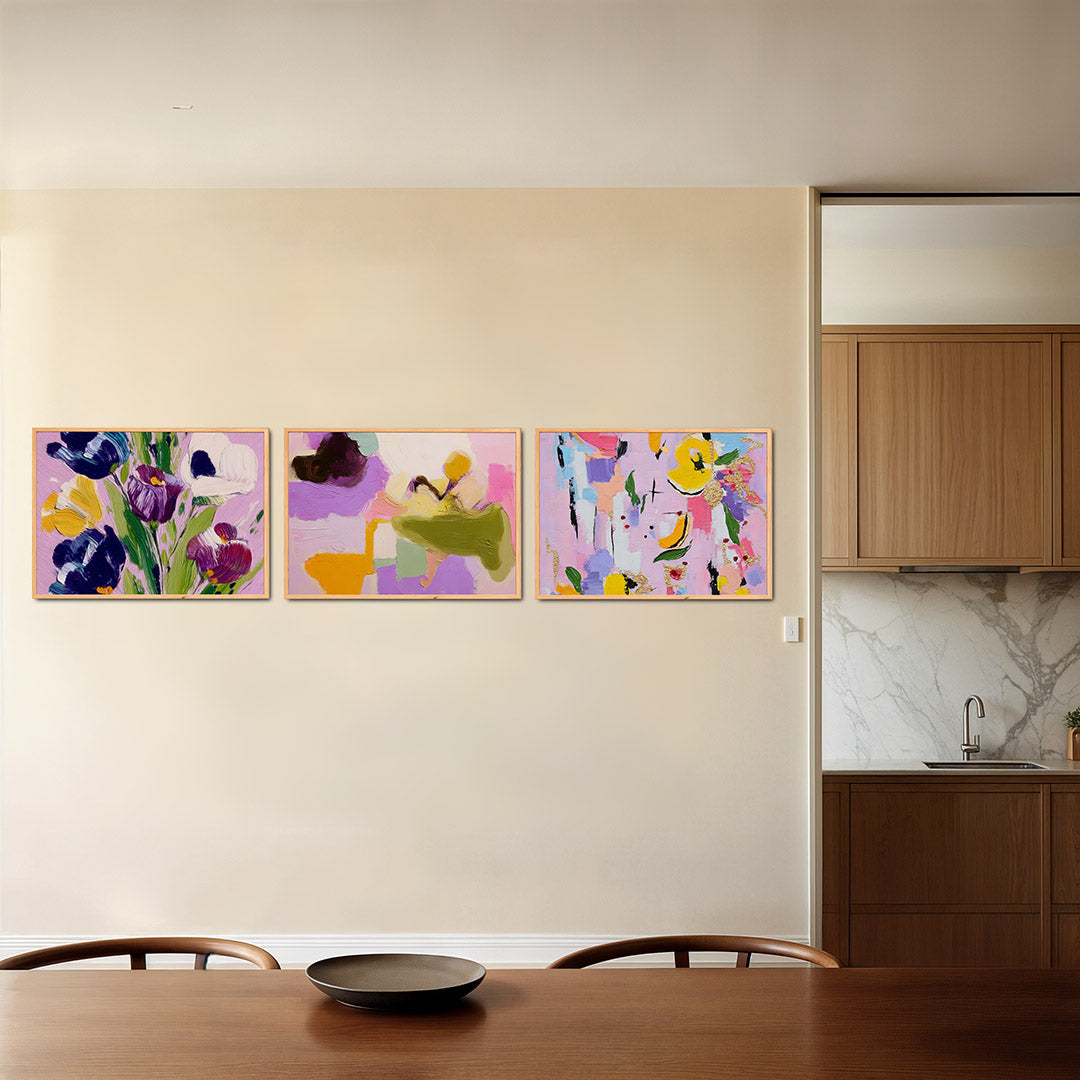 Bloemrijke kleurenpracht Posterset