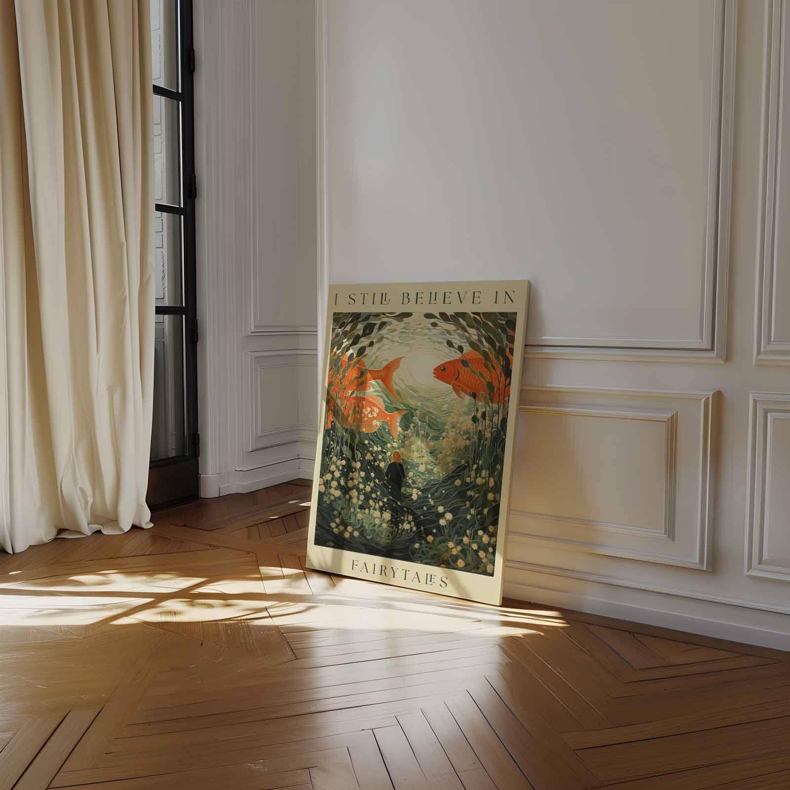 Dromerige Onderwaterwereld Kunstwerk-canvas-dibond-plexiglas-wanddecoratie-WallArtistic