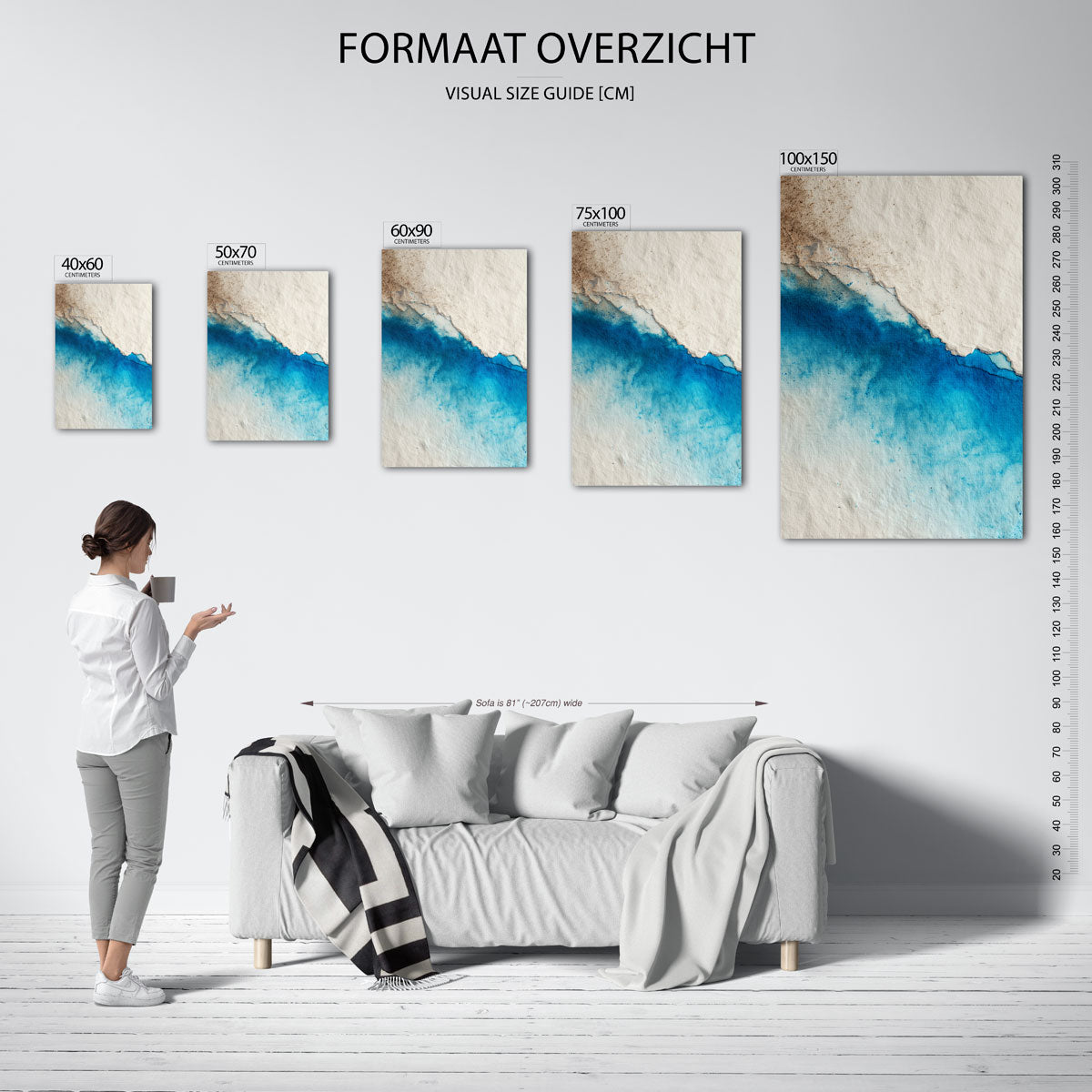 Organische kleurovergangen Kunstwerk