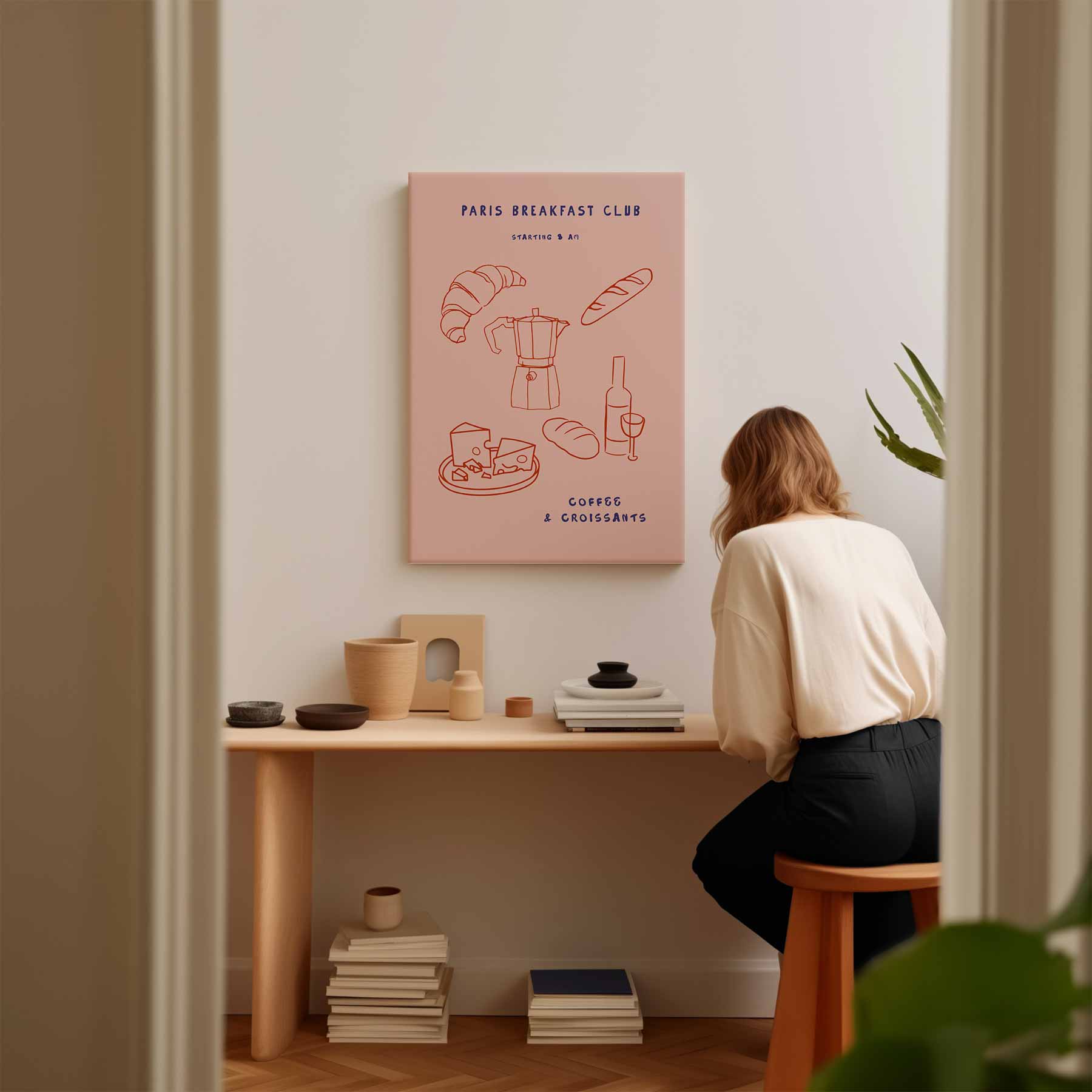 Paris Ontbijtclub Poster