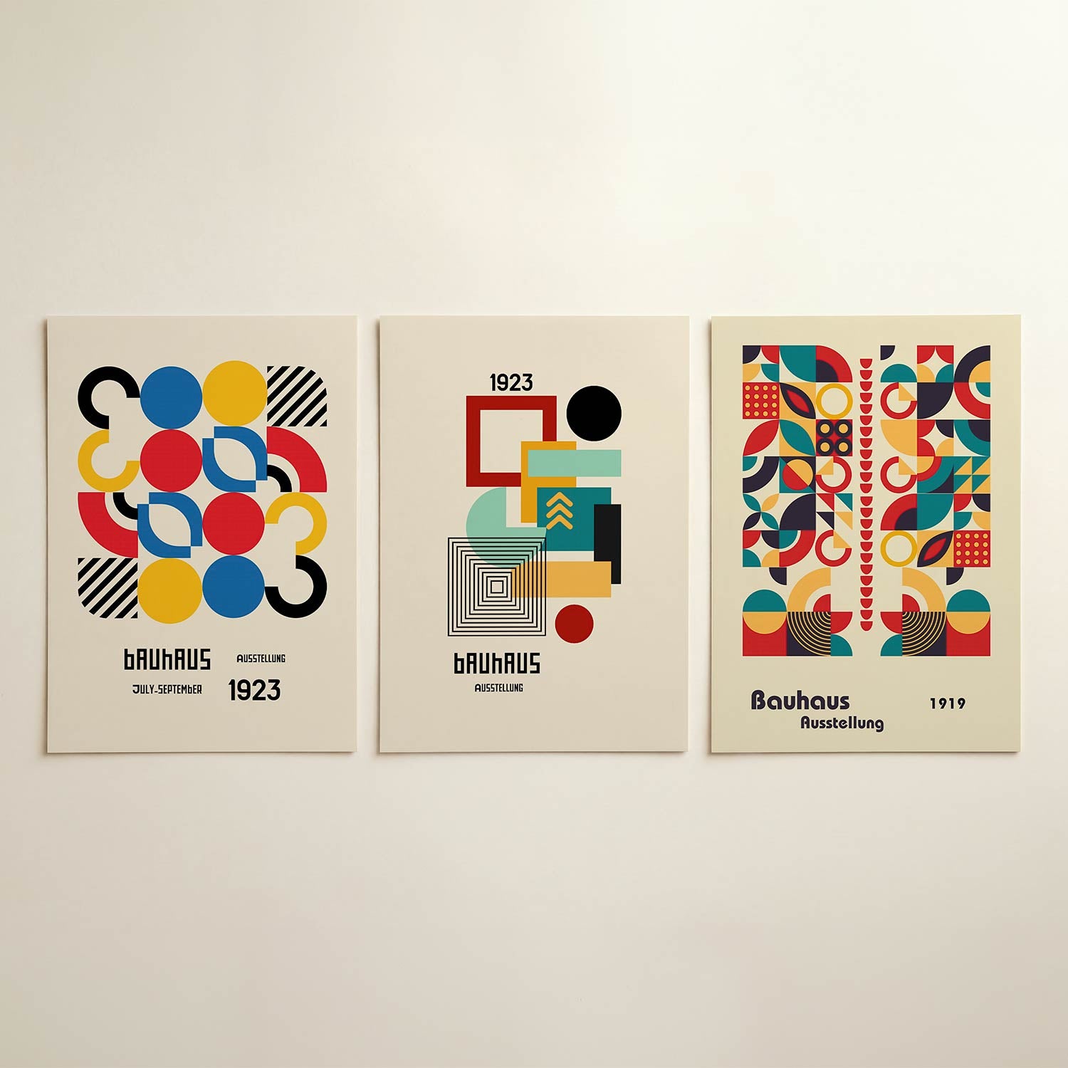 Vorm en kleurenspel Posterset