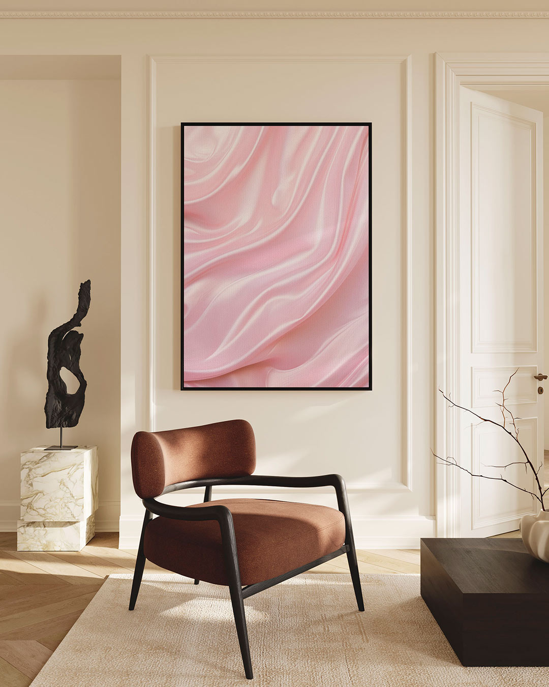 Zachte golvende texturen Kunstwerk