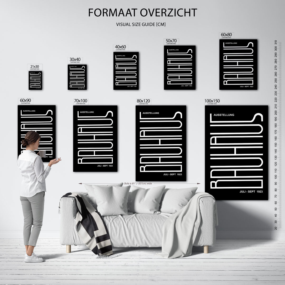 Lijnen en vlakken Poster