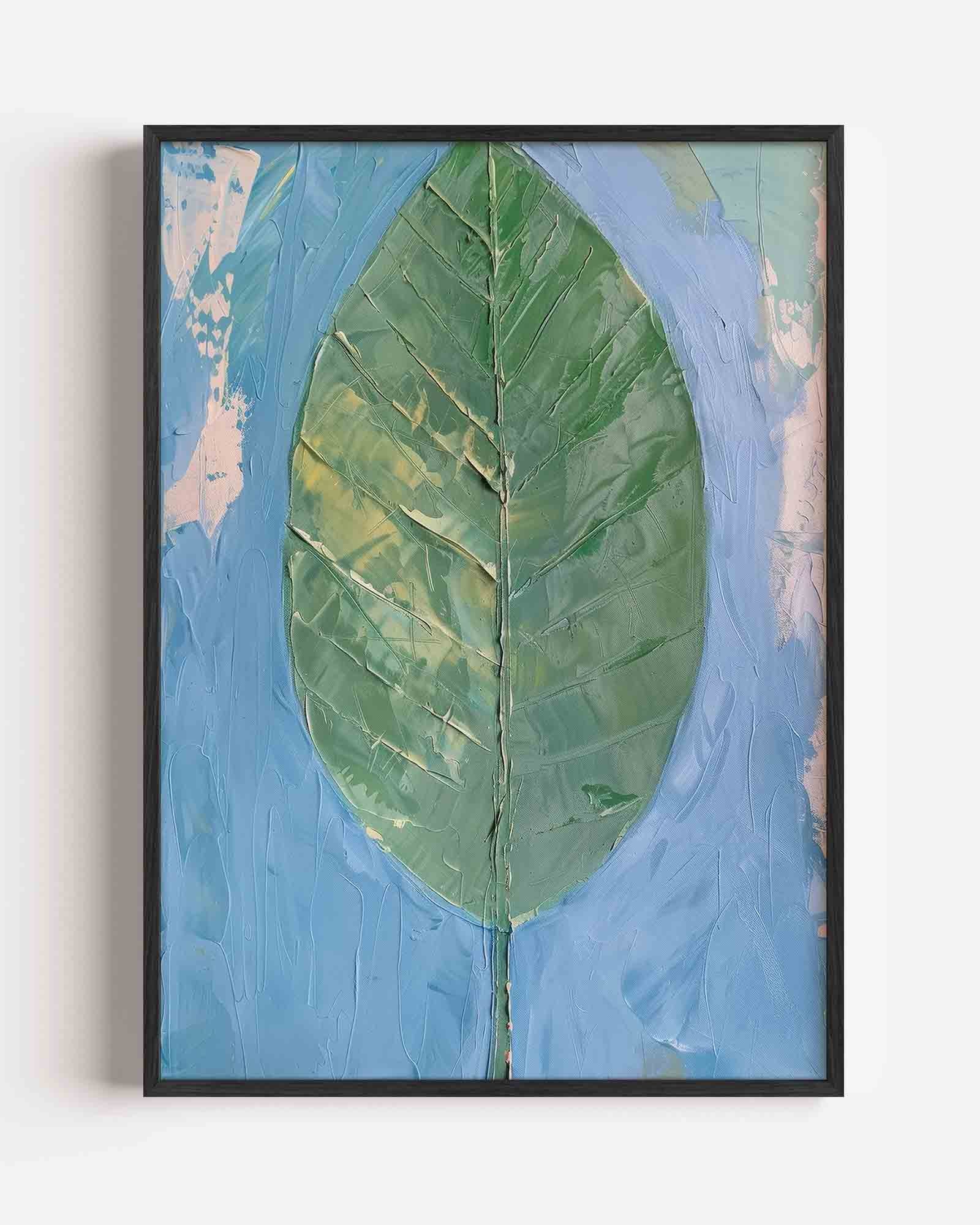 Groot groen blad Poster