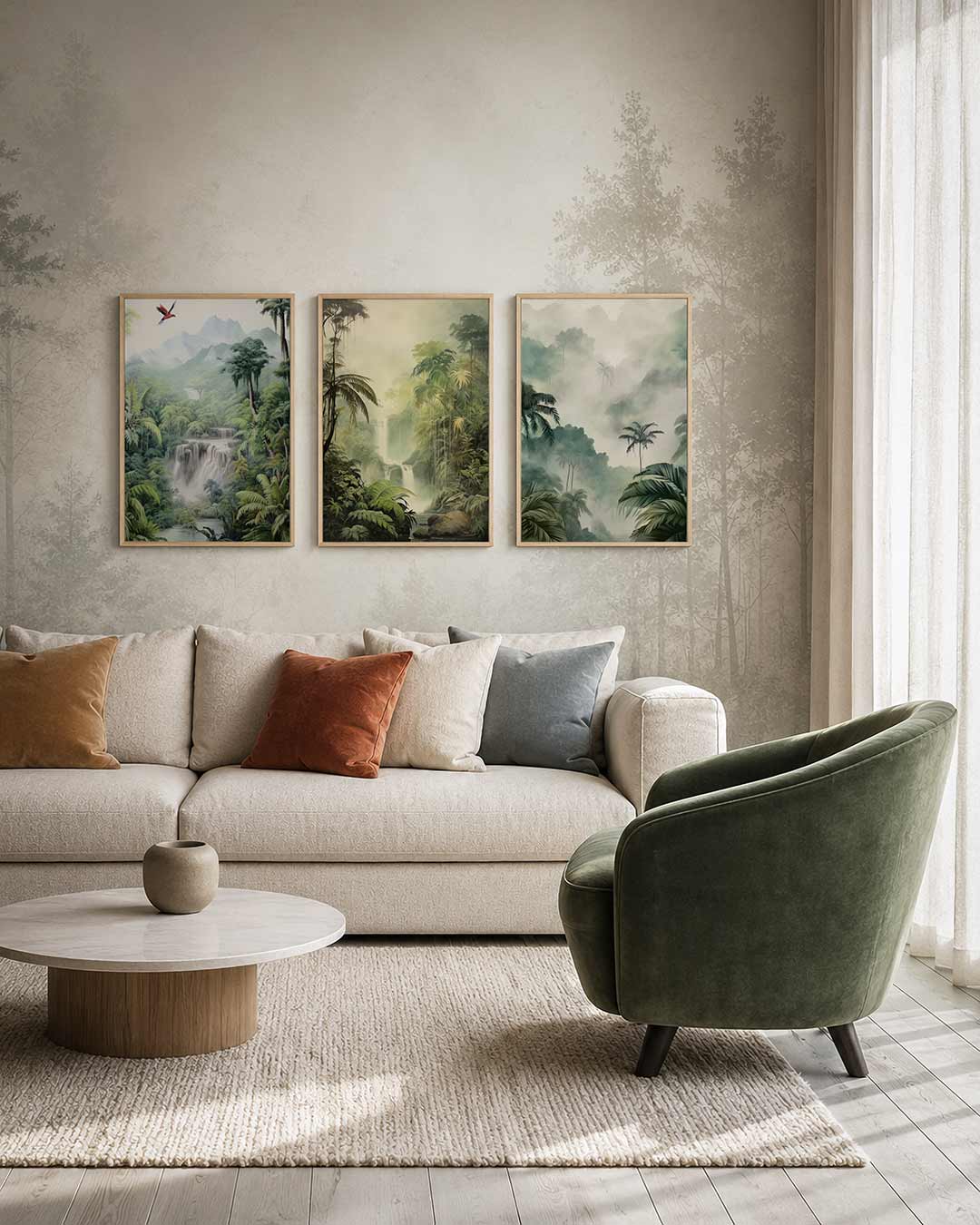 Natuurlijke sereniteit Posterset