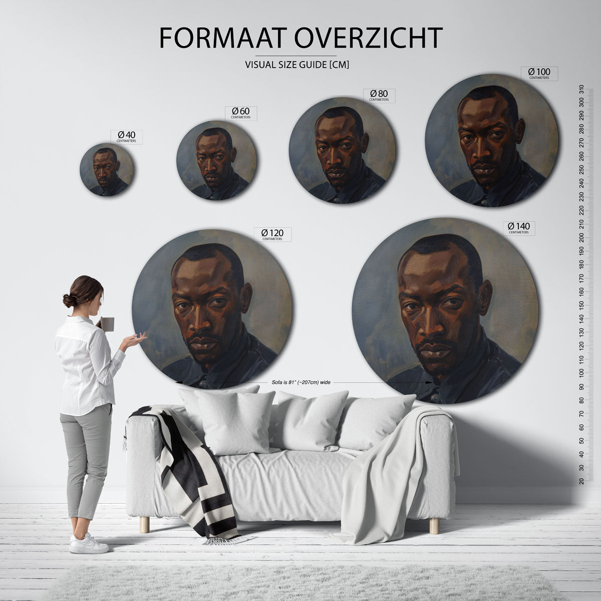 Abstracte Muurcirkel