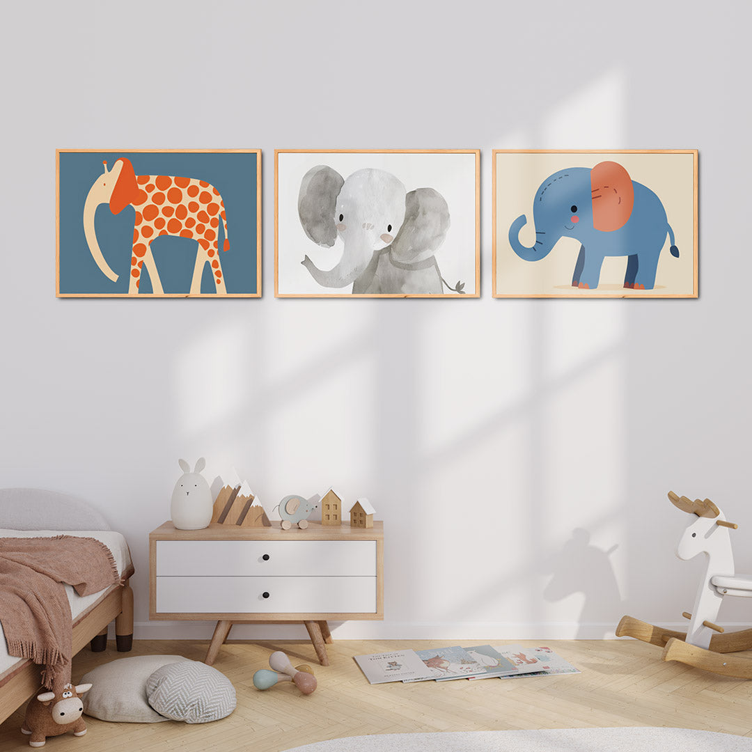Vorm en kleurenspel Posterset